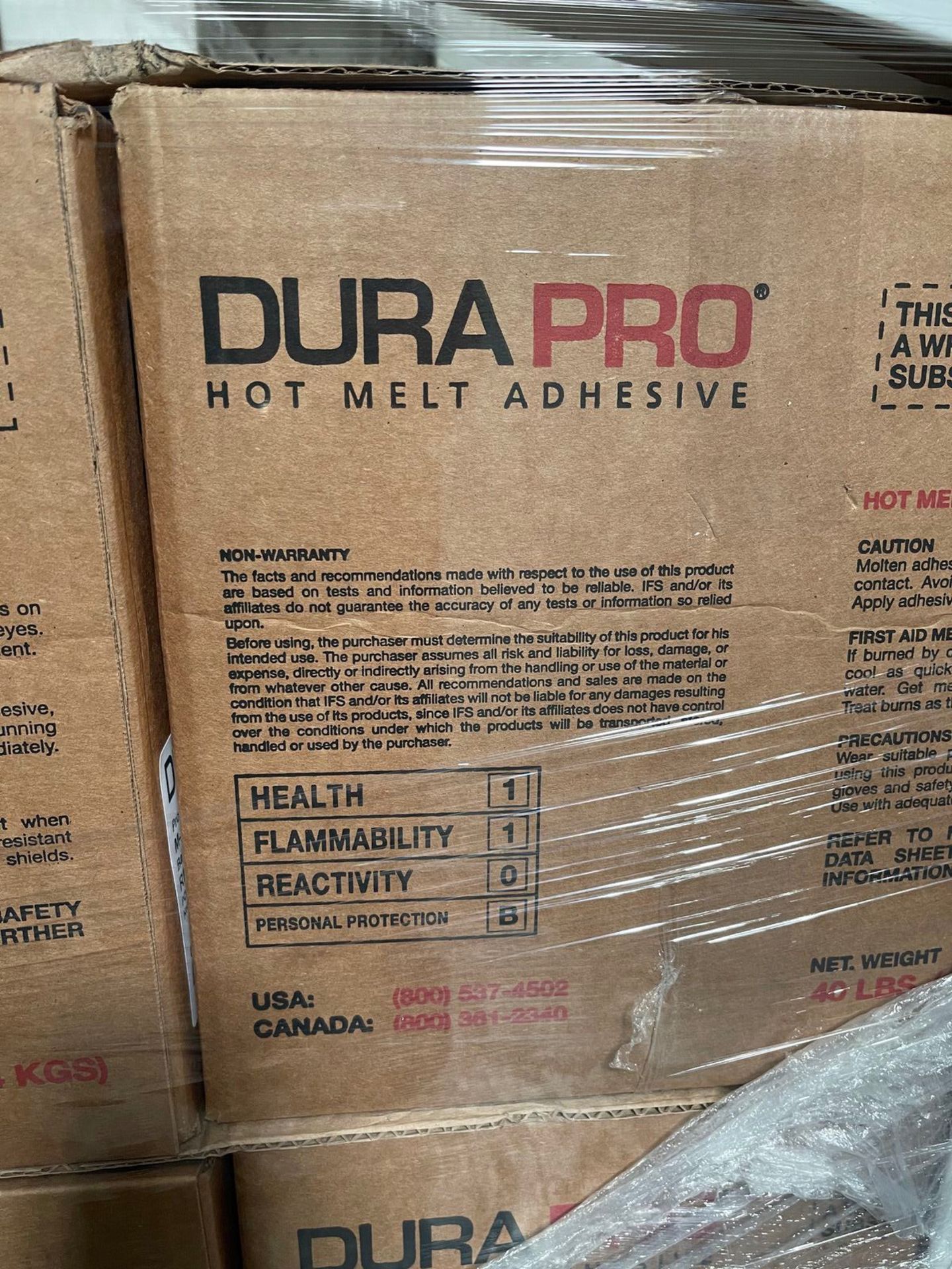 DURAPRO MELT ADHESIVE, APPROX. 1200 LBS | Rig Fee: 25 - Image 2 of 3