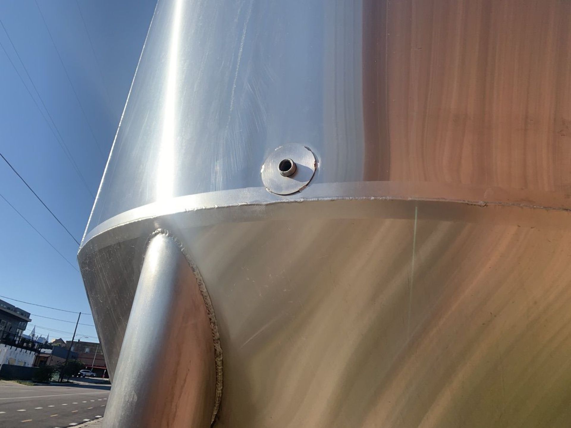 2013 MARKS DESIGN 60 BBL FERMENTER, GLYCOL JACKETED, S/N: 13114 (LOC: TEXAS) | Rig Fee: 900 - Bild 7 aus 9