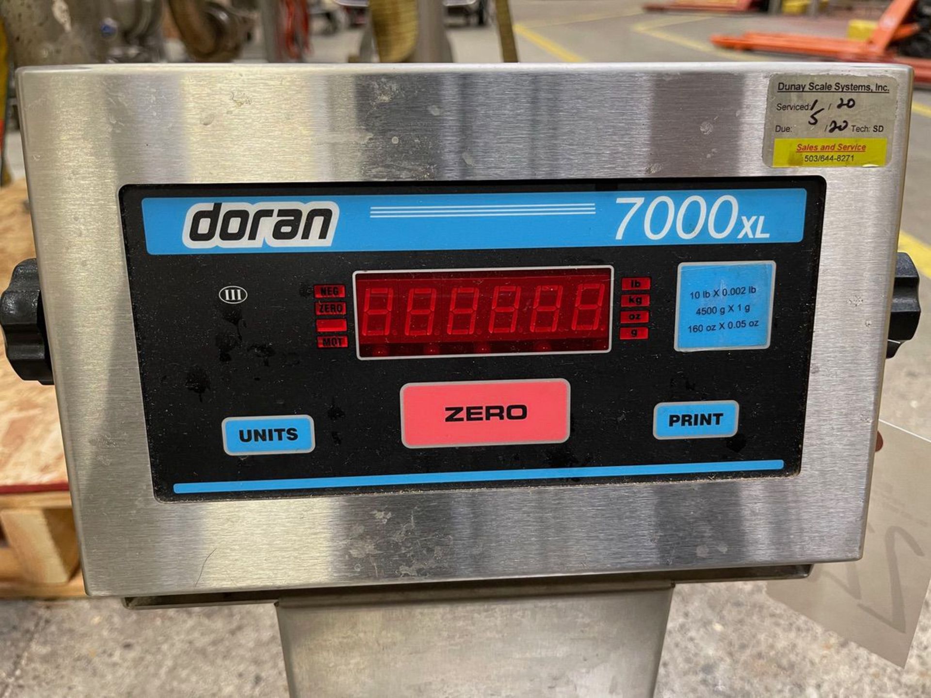 DORAN 7000XL, 10 LB CAPACITY DIGITAL SCALE, S/N XL750479 | Rig Fee: 25 - Image 2 of 3