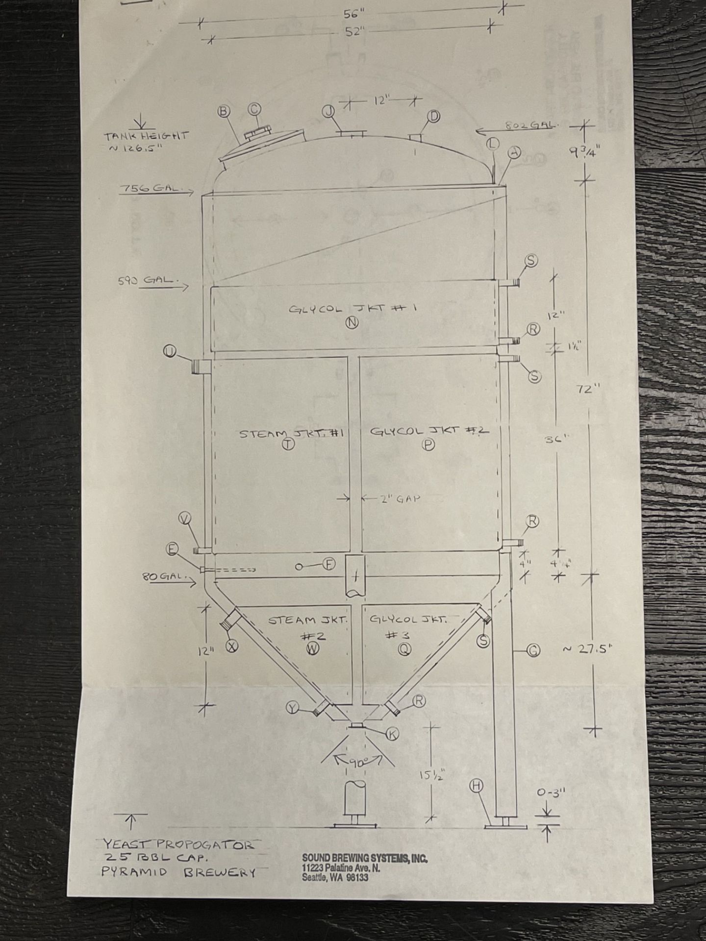 SOUND BREWING 25 BBL FERMENTER , GLYCOL & STEAM JACKETS - Subj to Bulk| Rig Fee: 500 - Image 2 of 2