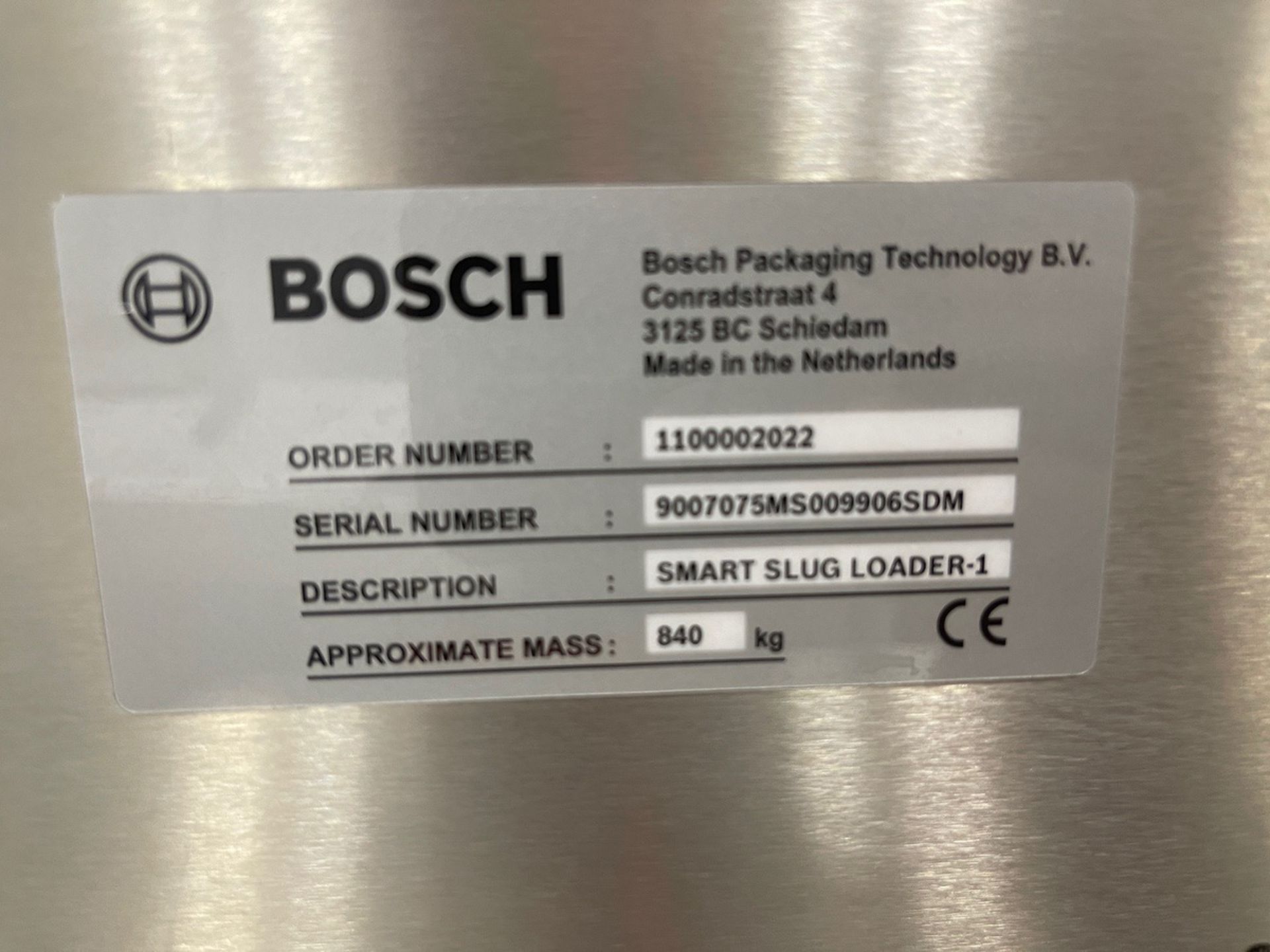 2016 Bosch Smart Slug Packaging Loader, S/N 9007075MS009906SDM - Subj to Bulk | Reqd Rig: $800 - Image 2 of 7