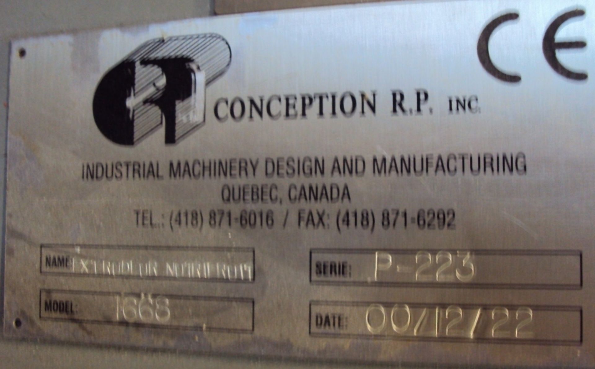 Conception RP 40" Co-Extruder, Model 1668, w/ 17 Place Head, W/ Chillers & Heater | Reqd Rig: $2000 - Image 16 of 16