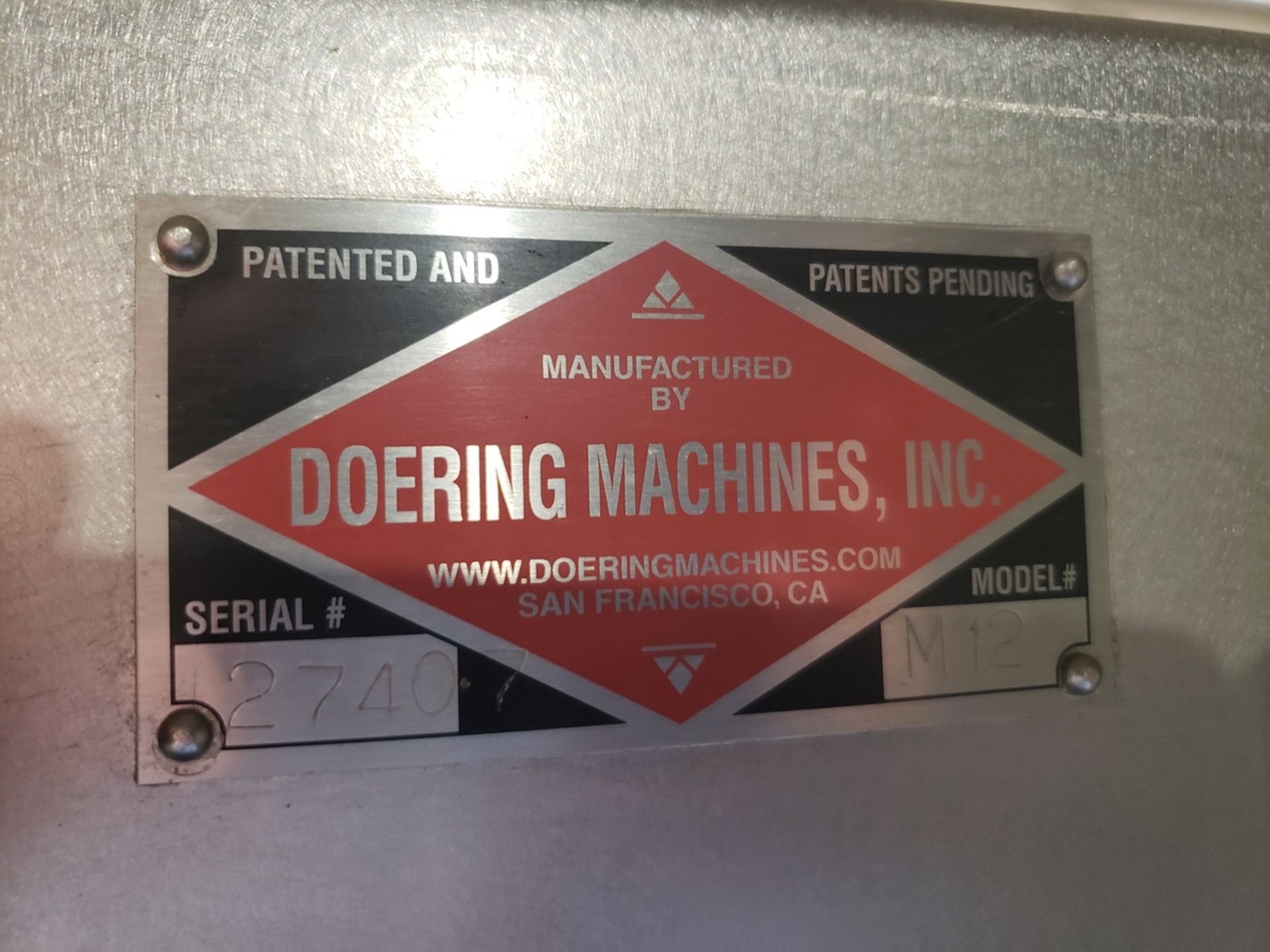 Doering Dough Sheeting Line, M# M12, S/N 27407 | Rig Fee: $200 - Image 2 of 4