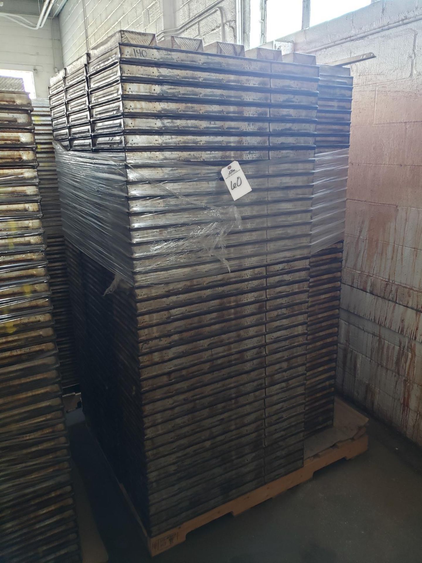 Lot of approx. 140 4 1/2" X 12" 5 Strap Bread Baking Pans | Rig Fee: $100