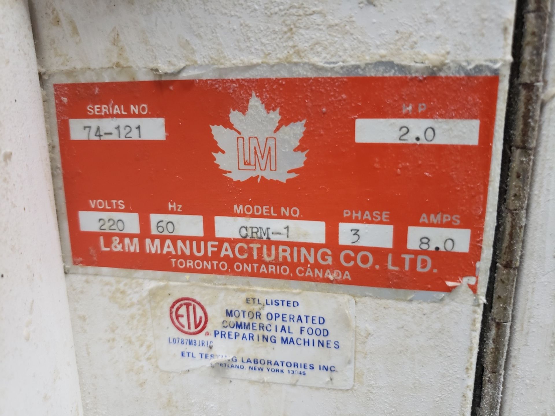 L&M Rounder, M# CRM-1, S/N 74-121 | Rig Fee: $200 - Image 2 of 3