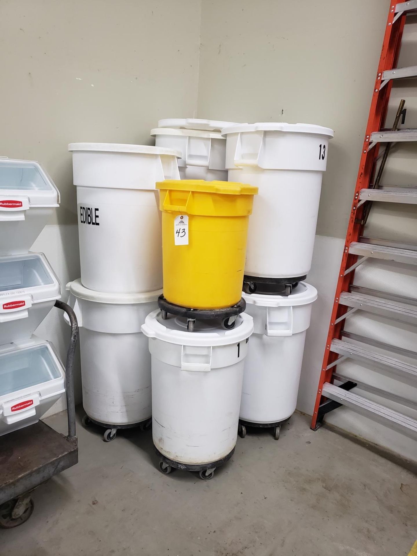 Lot of Ingredient Storage Bins | Rig Fee: $100