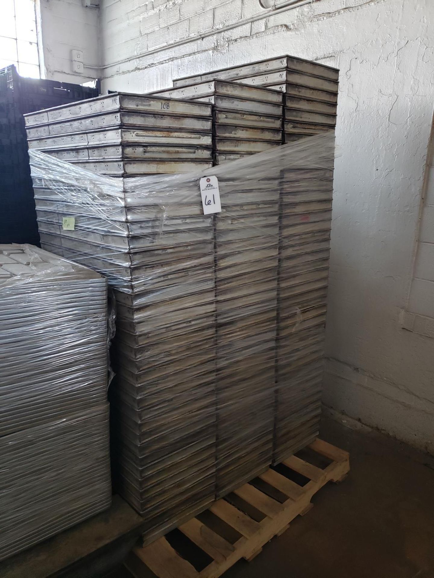 Lot of approx. 108 4 1/2" X 12" 5 Strap Bread Baking Pans | Rig Fee: $100