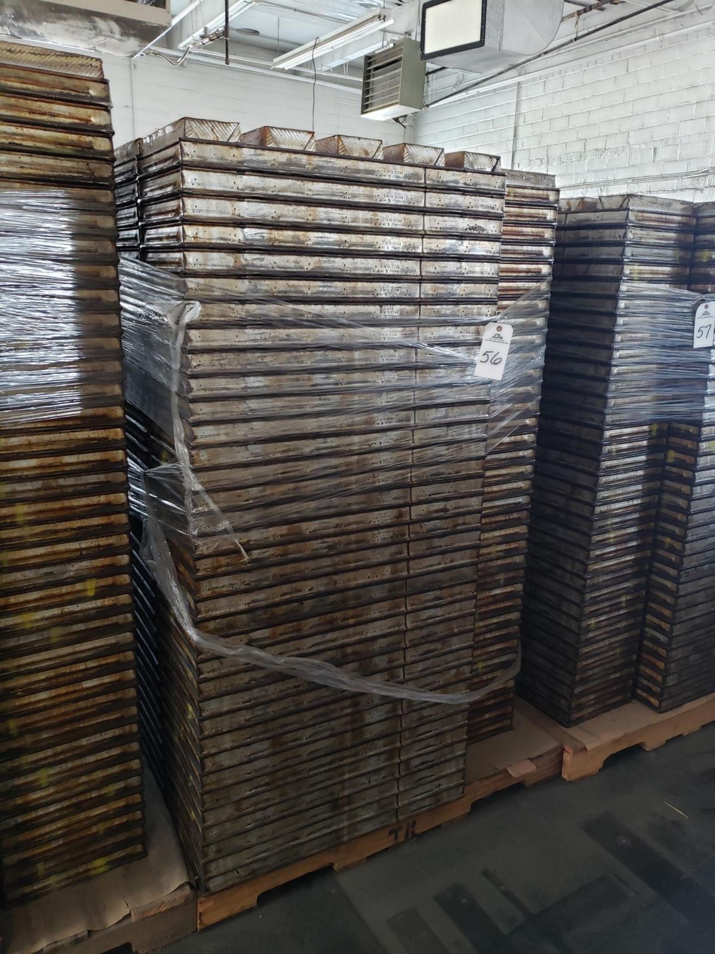 Lot of approx. 140 4 1/2" X 12" 5 Strap Bread Baking Pans | Rig Fee: $100