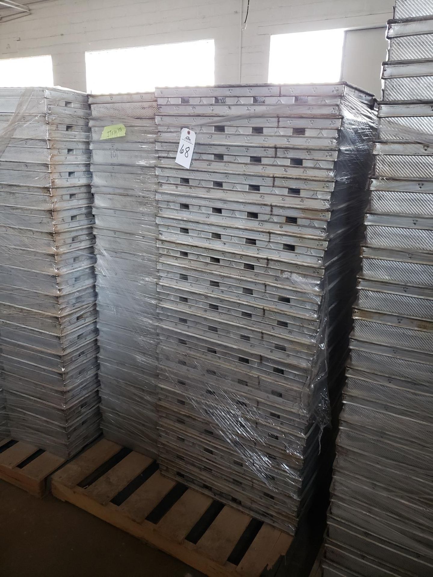 Lot of approx. 54 4 1/2" X 16" 5 Strap Bread Baking Pans | Rig Fee: $50