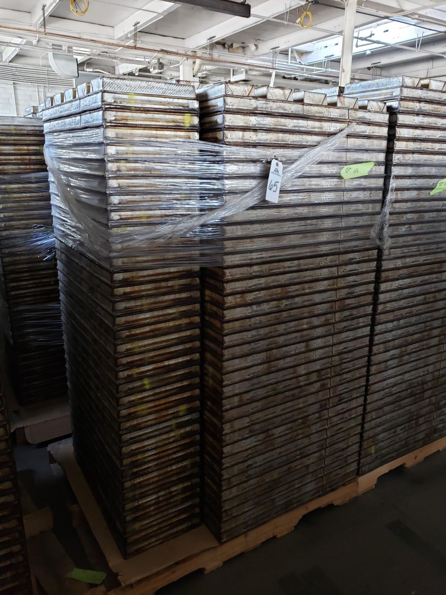 Lot of approx. 140 4 1/2" X 12" 5 Strap Bread Baking Pans | Rig Fee: $100