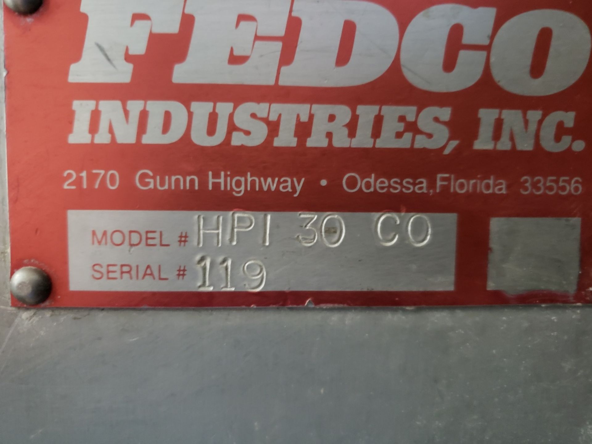 Fedco Icing Machine, M# HPI 30 CO, S/N 119 | Rig Fee: $300 - Image 2 of 6