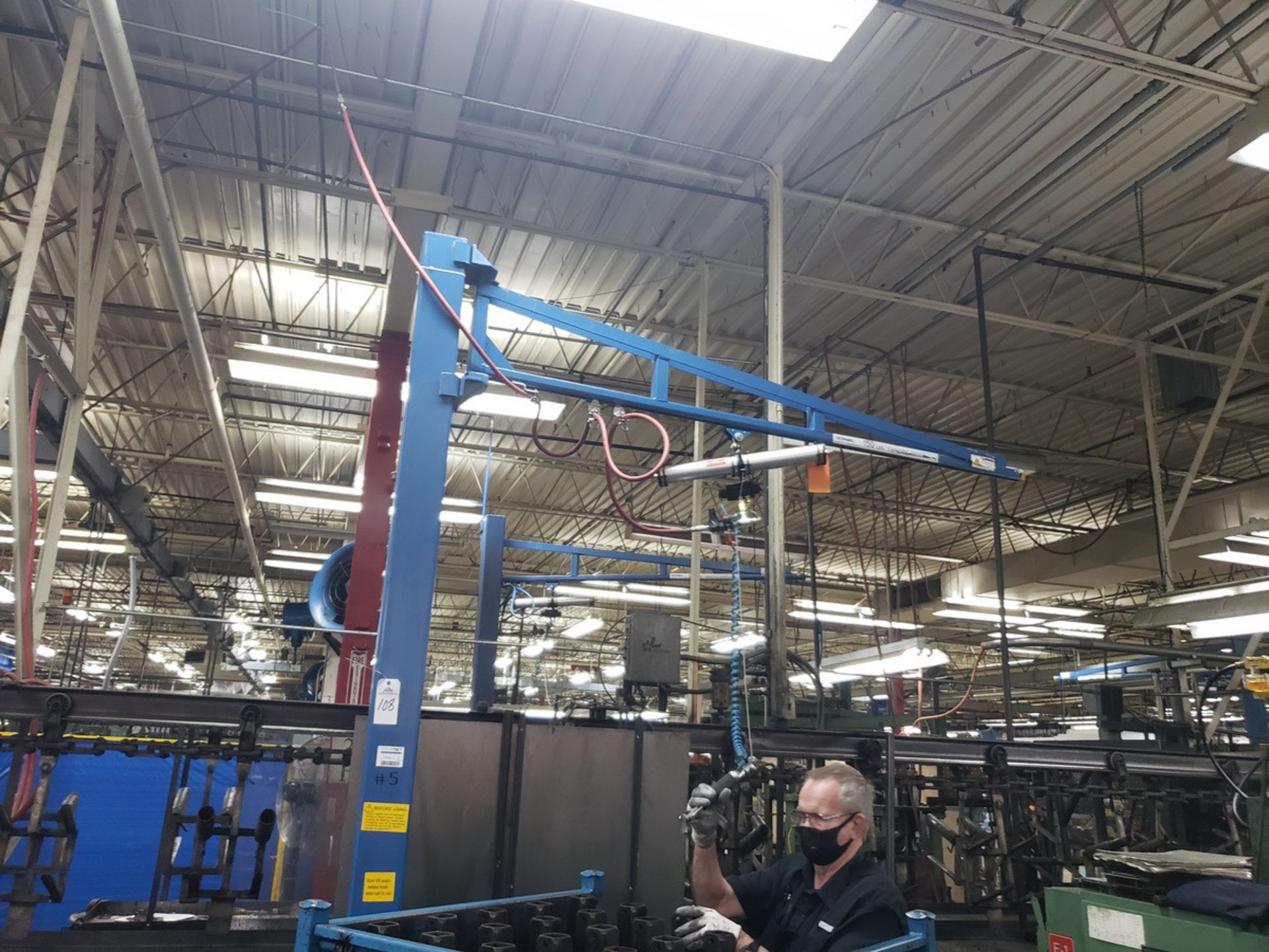 Gorbel 150 lb. Gantry, W/ Bal-Trol Lift Assist | Rig Fee $175