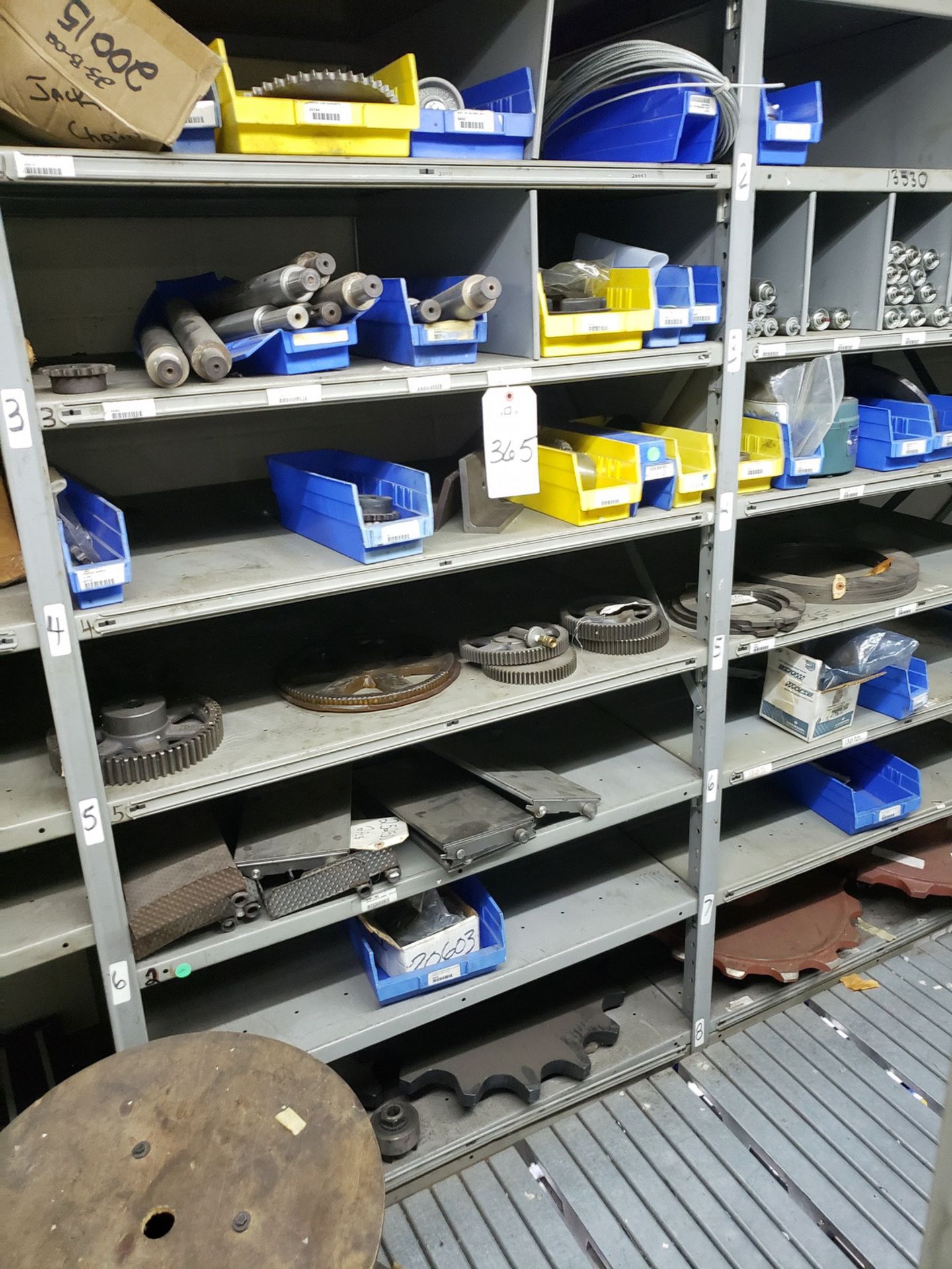 Contents of Shelving Section, Spare Parts & Supplies - Subj to Bulk | Rig Fee $50 (parts only)