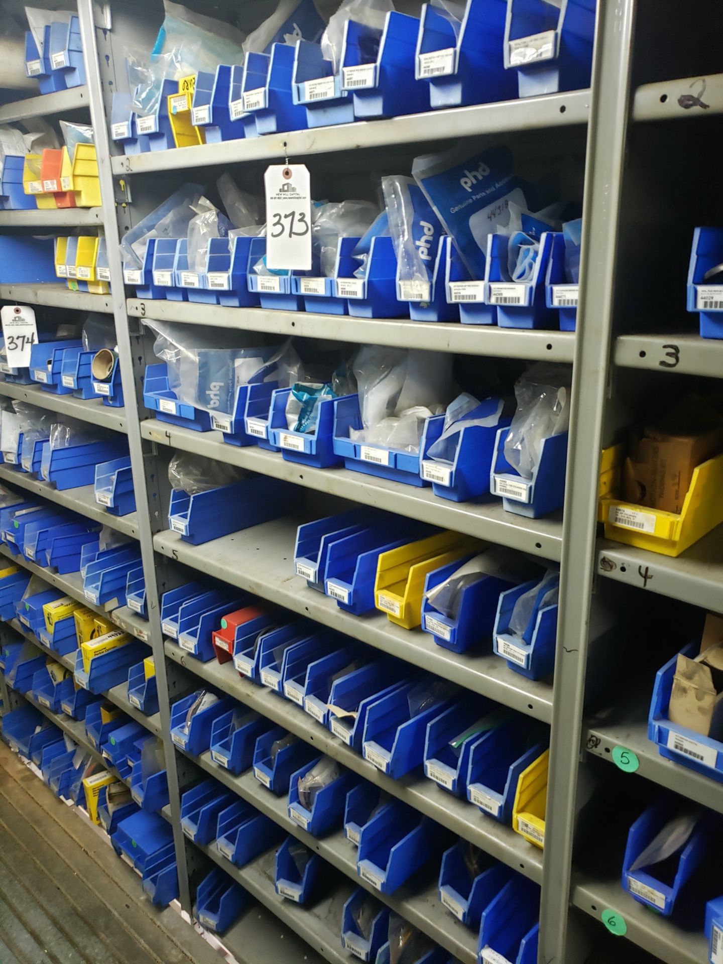 Contents of Shelving Section, Spare Parts & Supplies - Subj to Bulk | Rig Fee $50 (parts only)