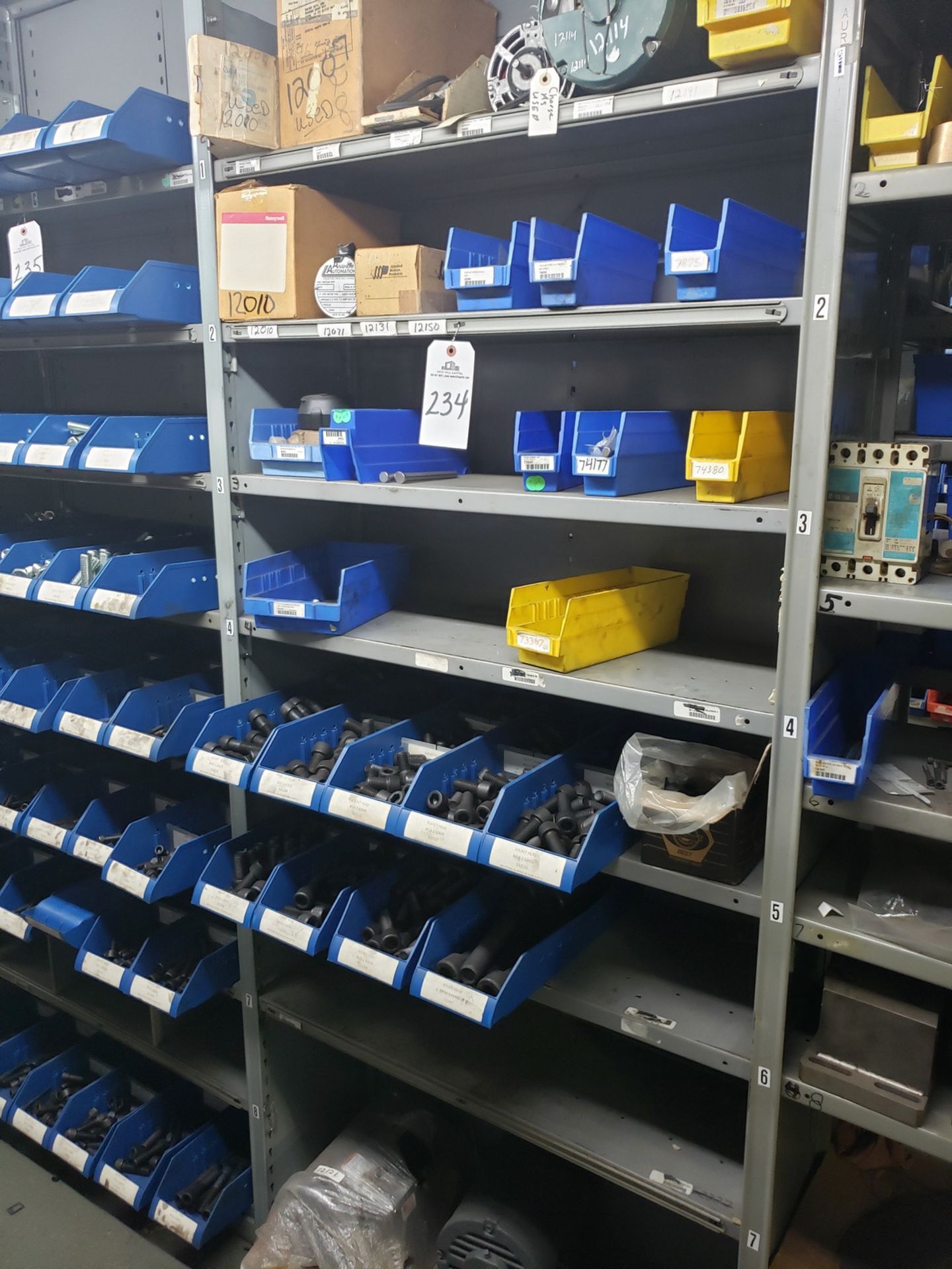 Contents of Shelving Section, Spare Parts & Supplies - Subj to Bulk | Rig Fee $50 (parts only)