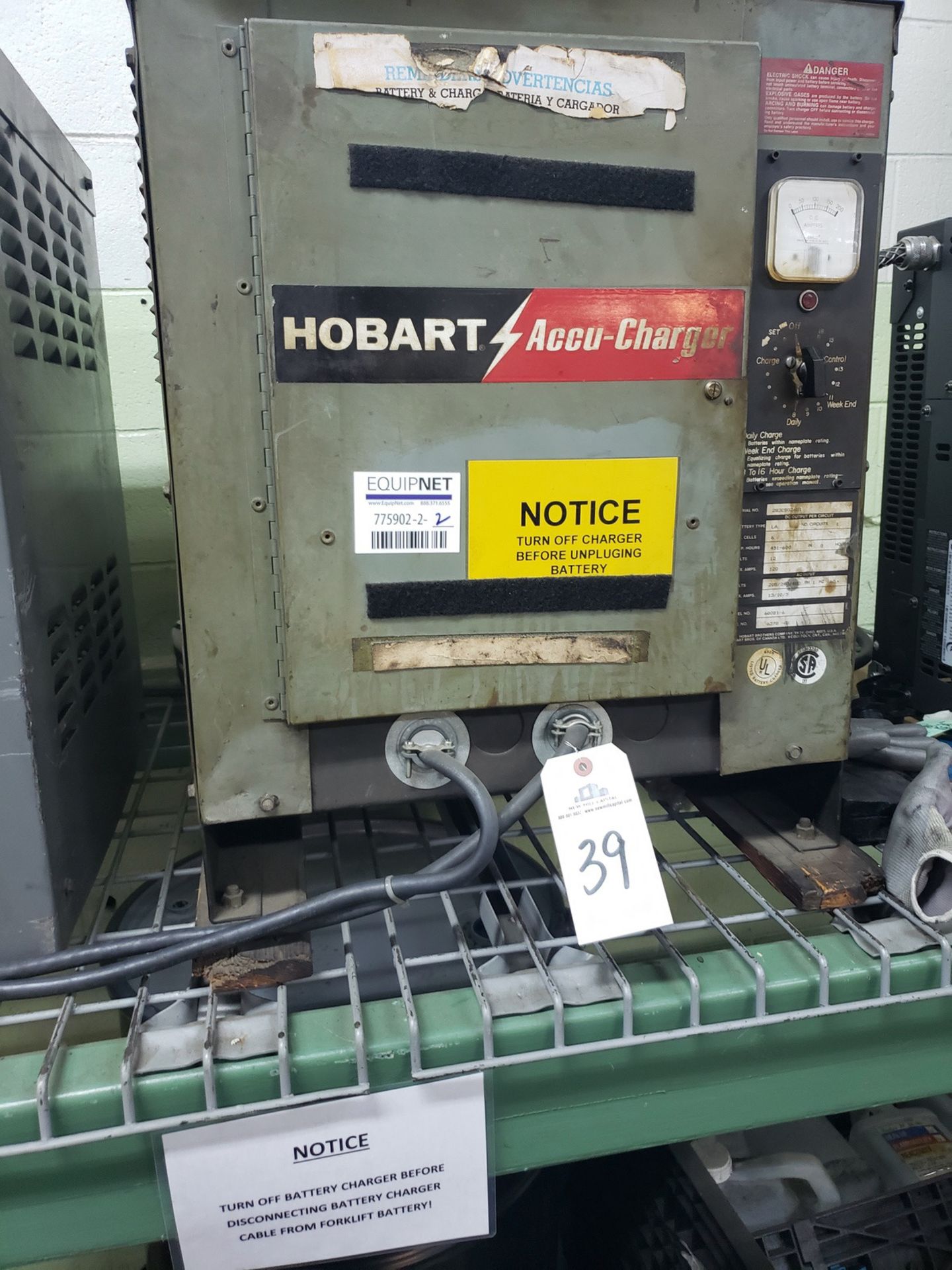 Hobart 12 Volt/120 Amp Battery Charger | Rig Fee $50