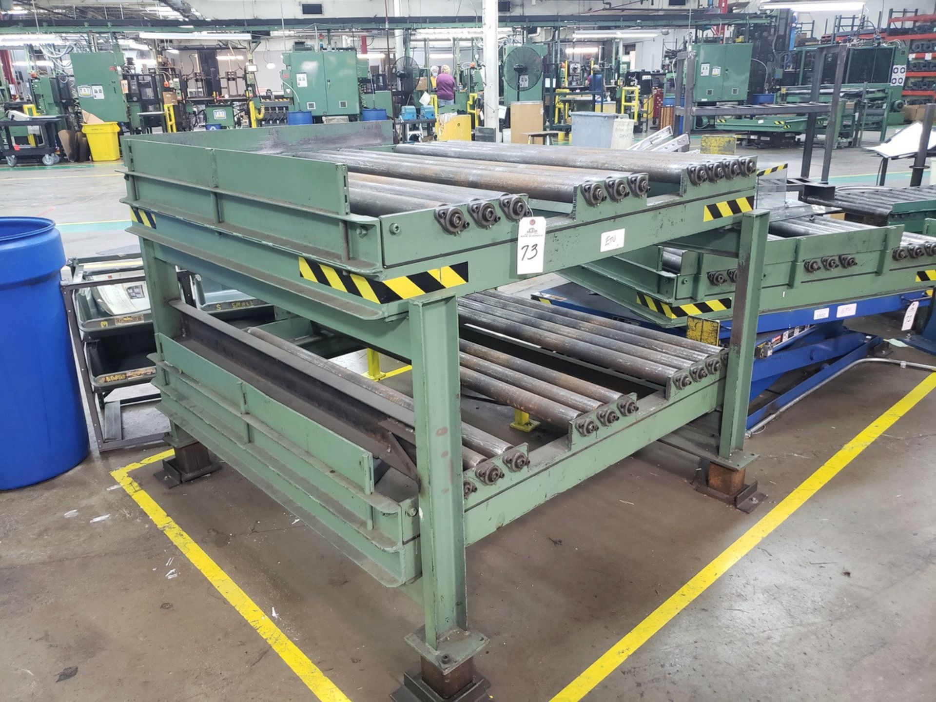 Double Tier Roller Transfer Conveyor | Rig Fee $75