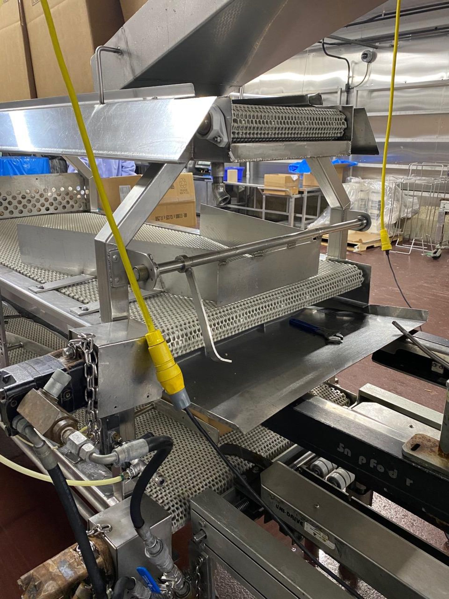 Stainless Steel Frame Three Level Case Packing Conveyor - Case Delivery Top, Produc | Rig Fee: $750 - Image 2 of 2