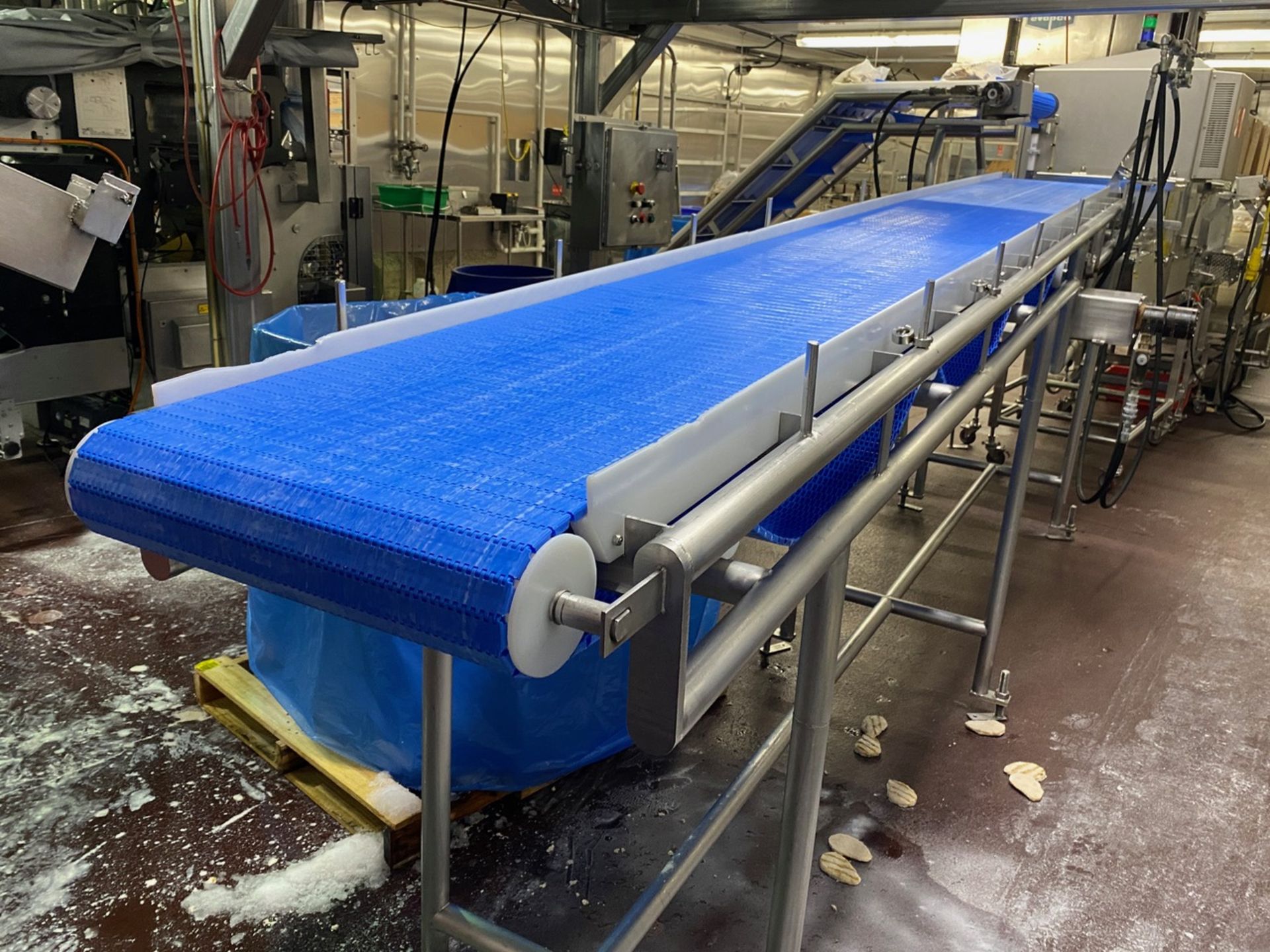 Stainless Steel Tubular Frame Conveyor with Leveling Feet | Rig Fee: $250