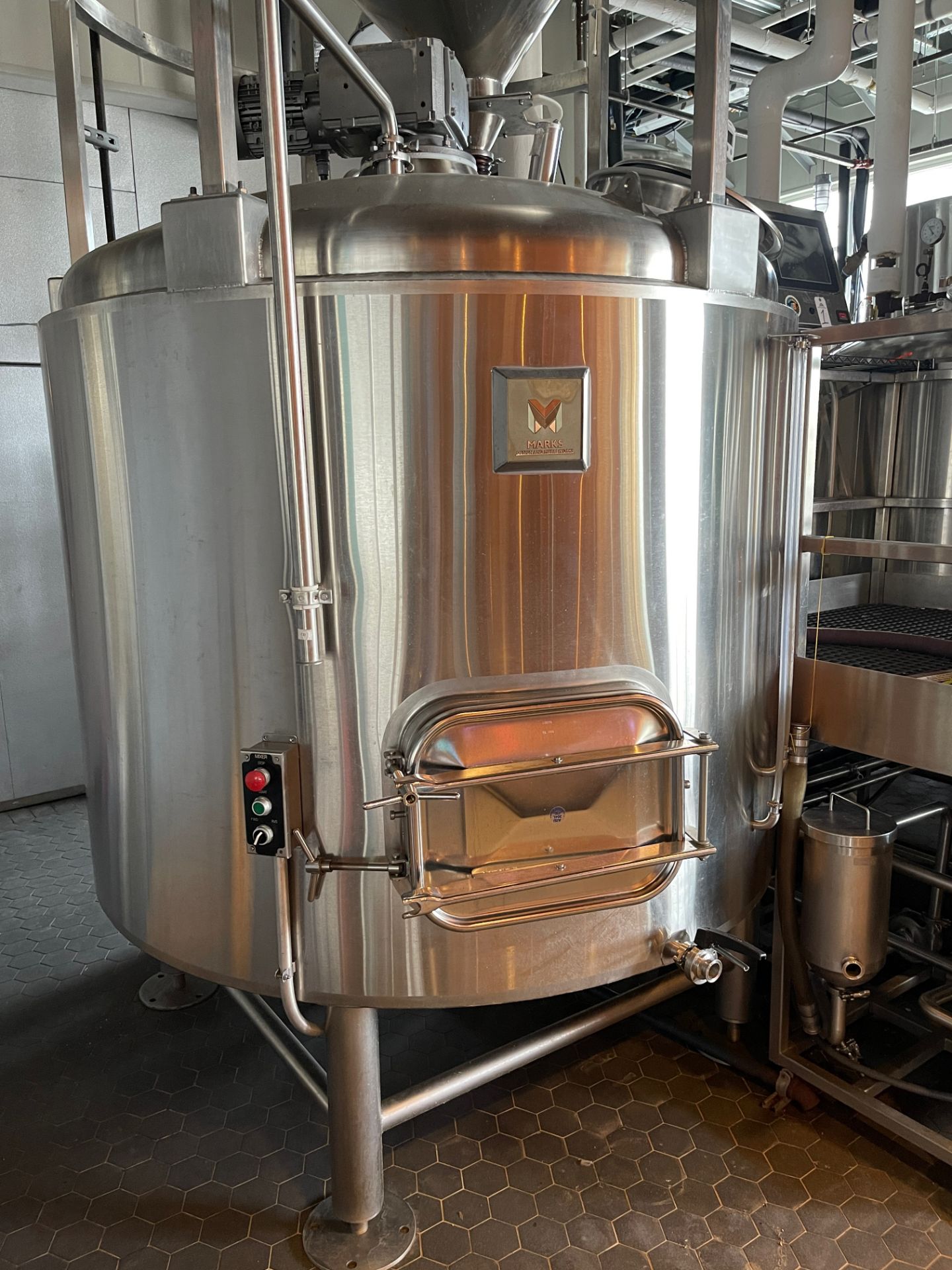 2016 Mark's Design & Metalworks 15 BBL 2-Vessel Brewhouse with St - Subj to Bulk | Rig Fee: $3000 - Image 14 of 17
