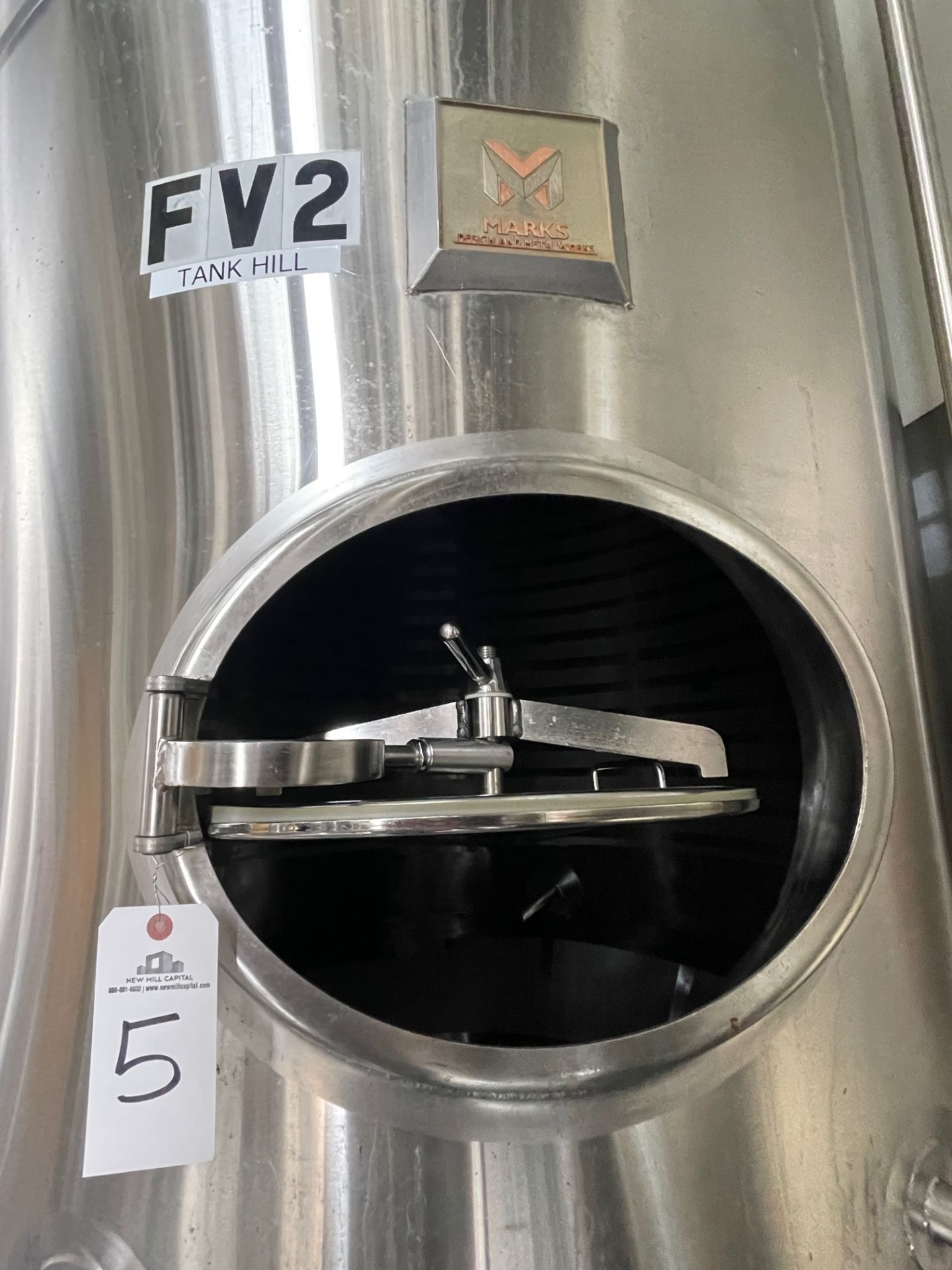 2016 Mark's Design 30 BBL Steep Cone Bottom Fermenter, Glycol Jac - Subj to Bulk | Rig Fee: $850 - Image 2 of 5