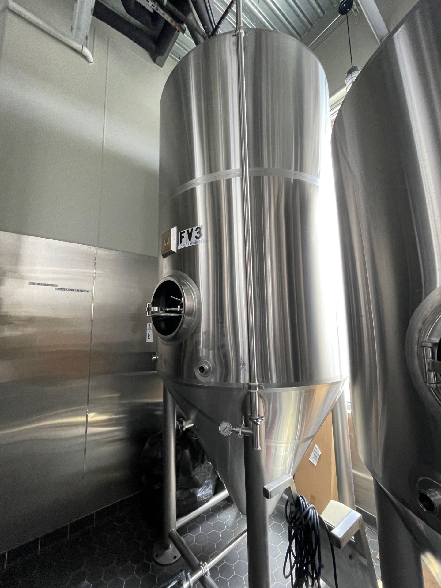 2016 Mark's Design 30 BBL Steep Cone Bottom Fermenter, Glycol Jac - Subj to Bulk | Rig Fee: $850