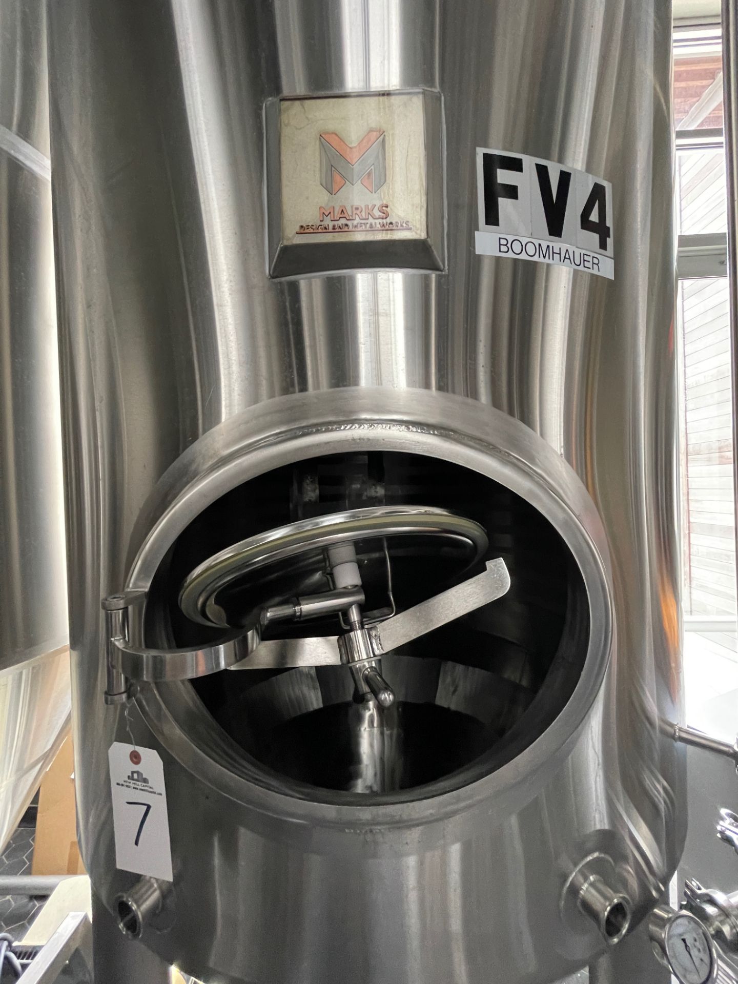 2016 Mark's Design 15 BBL Steep Cone Bottom Fermenter, Glycol Jac - Subj to Bulk | Rig Fee: $700 - Image 3 of 5