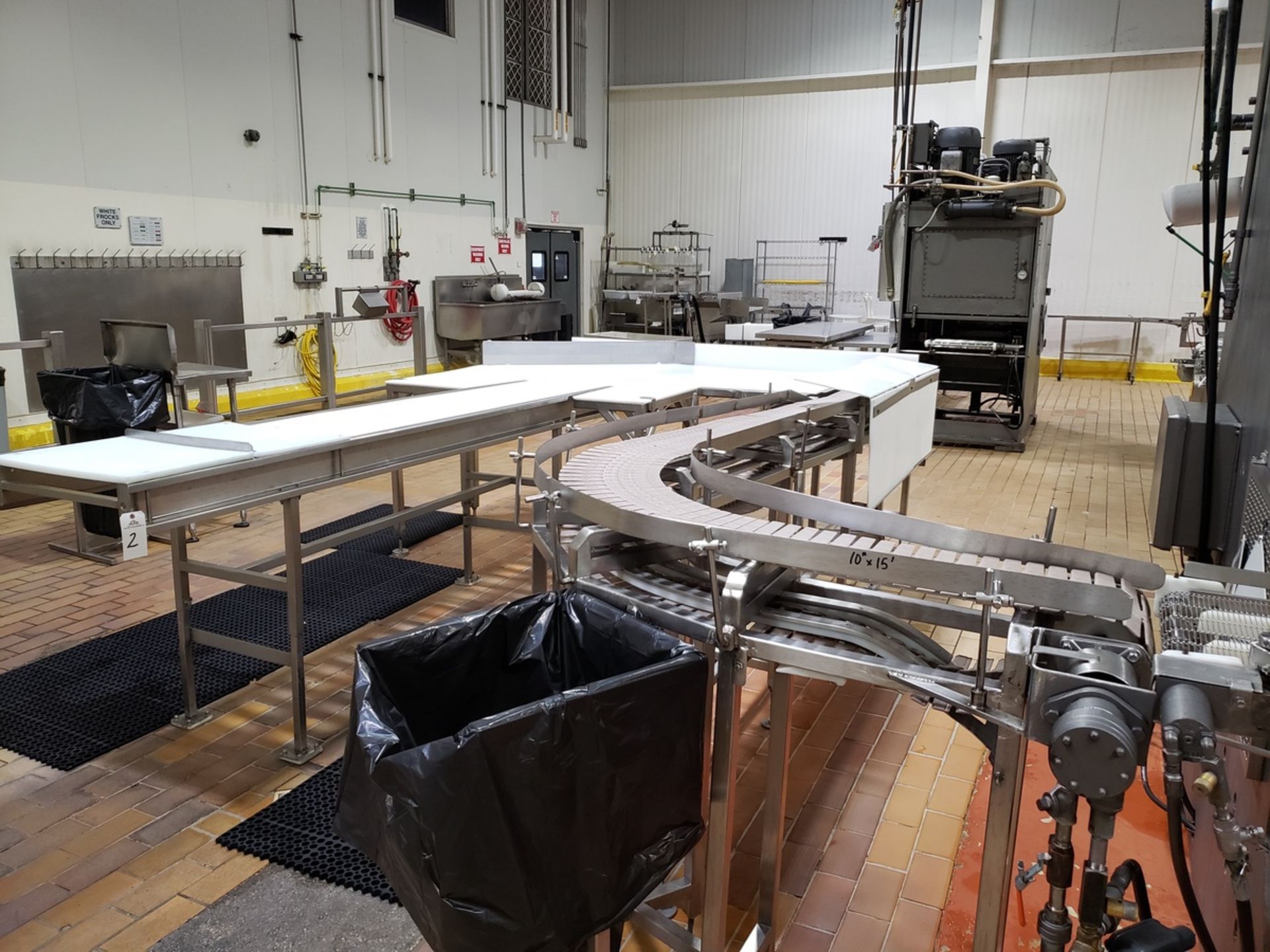 Block Press Infeed Conveyor & Roller Staging Table - Subj to Bulk | Rig Fee: $300