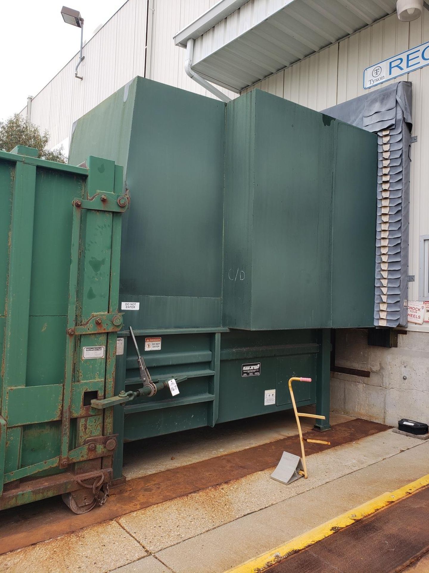 Marathon Waste Compactor, M# Ram Jet RJ-225-VL, S/N 129681, Onboard Hydraulics, | Rig Fee: $1800