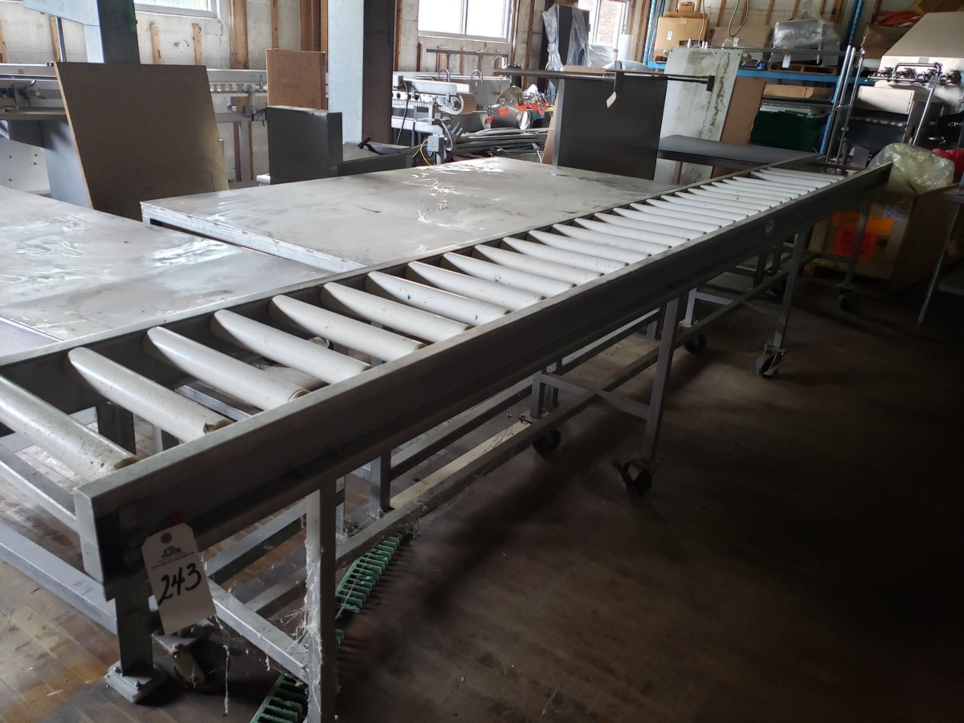 Roller Conveyor Section, 17" X 20' | Rig Fee: $150
