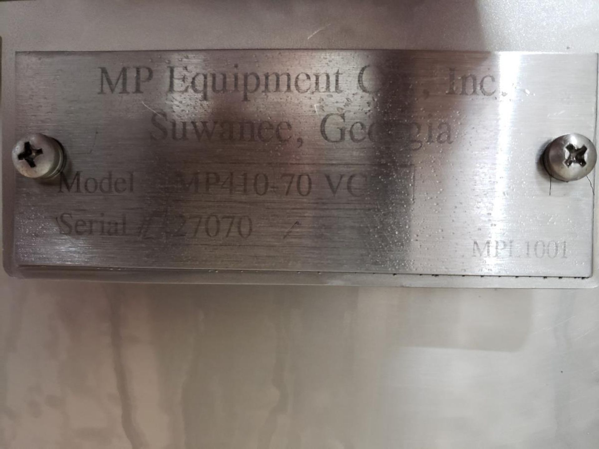 MP Equipment Batter Mixer Skid, M# MPL1001, S/N 27070 - Subj to Bulk | Rig Fee: $500 - Image 9 of 10