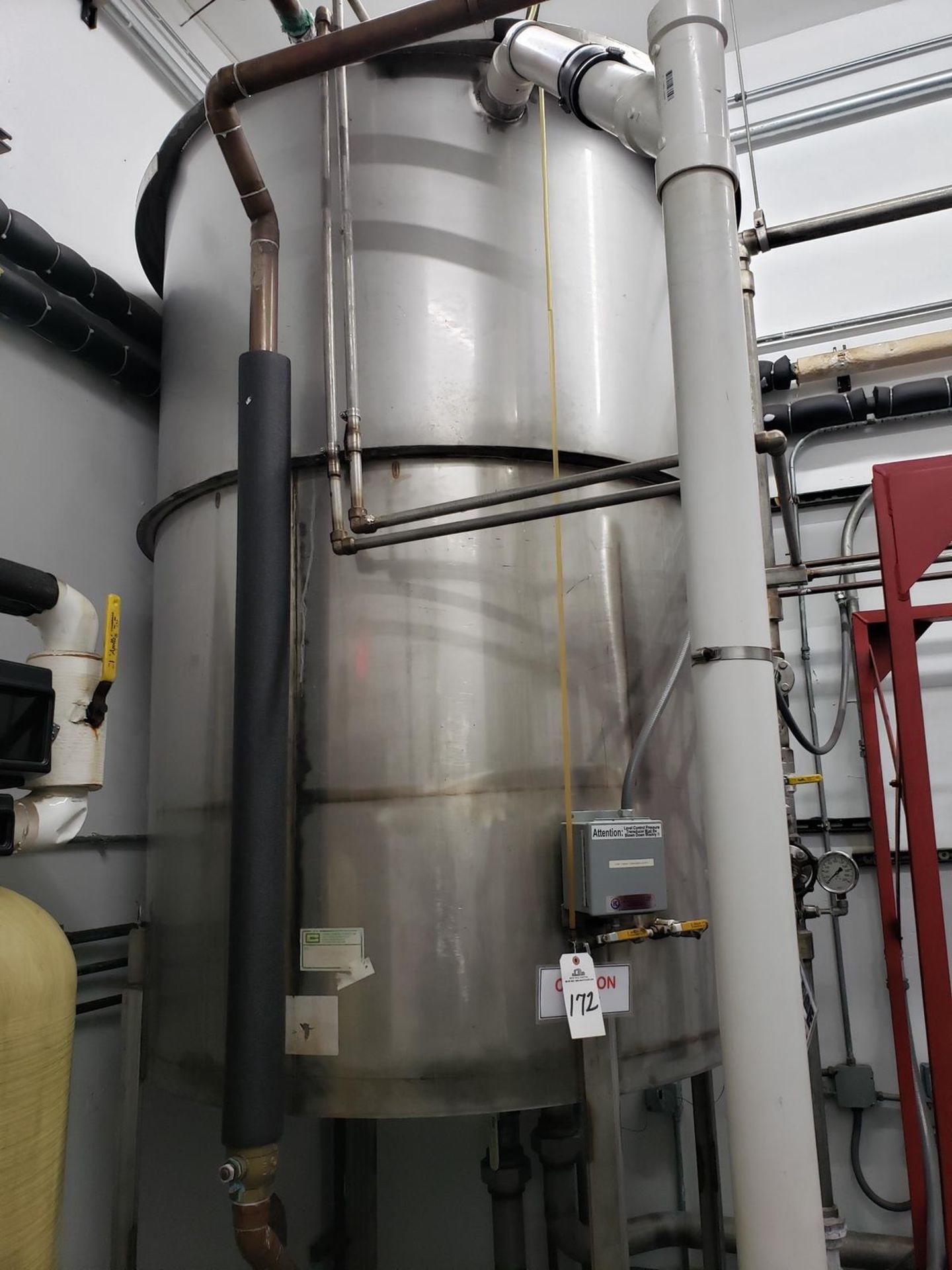 Stainless Steel Hot Water Holding Tank, W/ Transfer Pump | Rig Fee: $1800