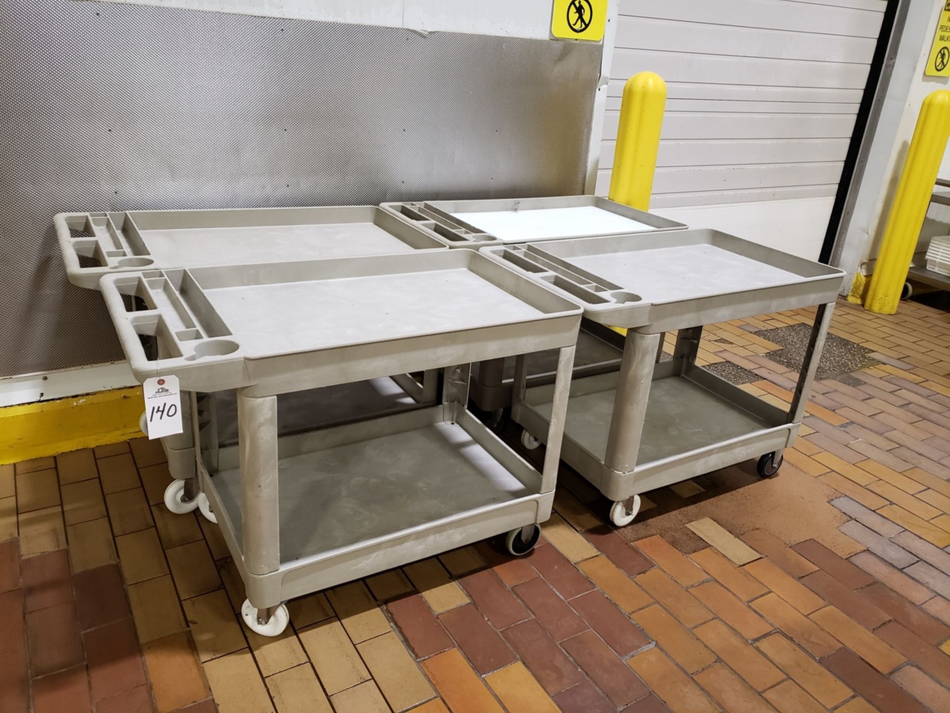 Lot of (4) Poly Shop Carts | Rig Fee: $75