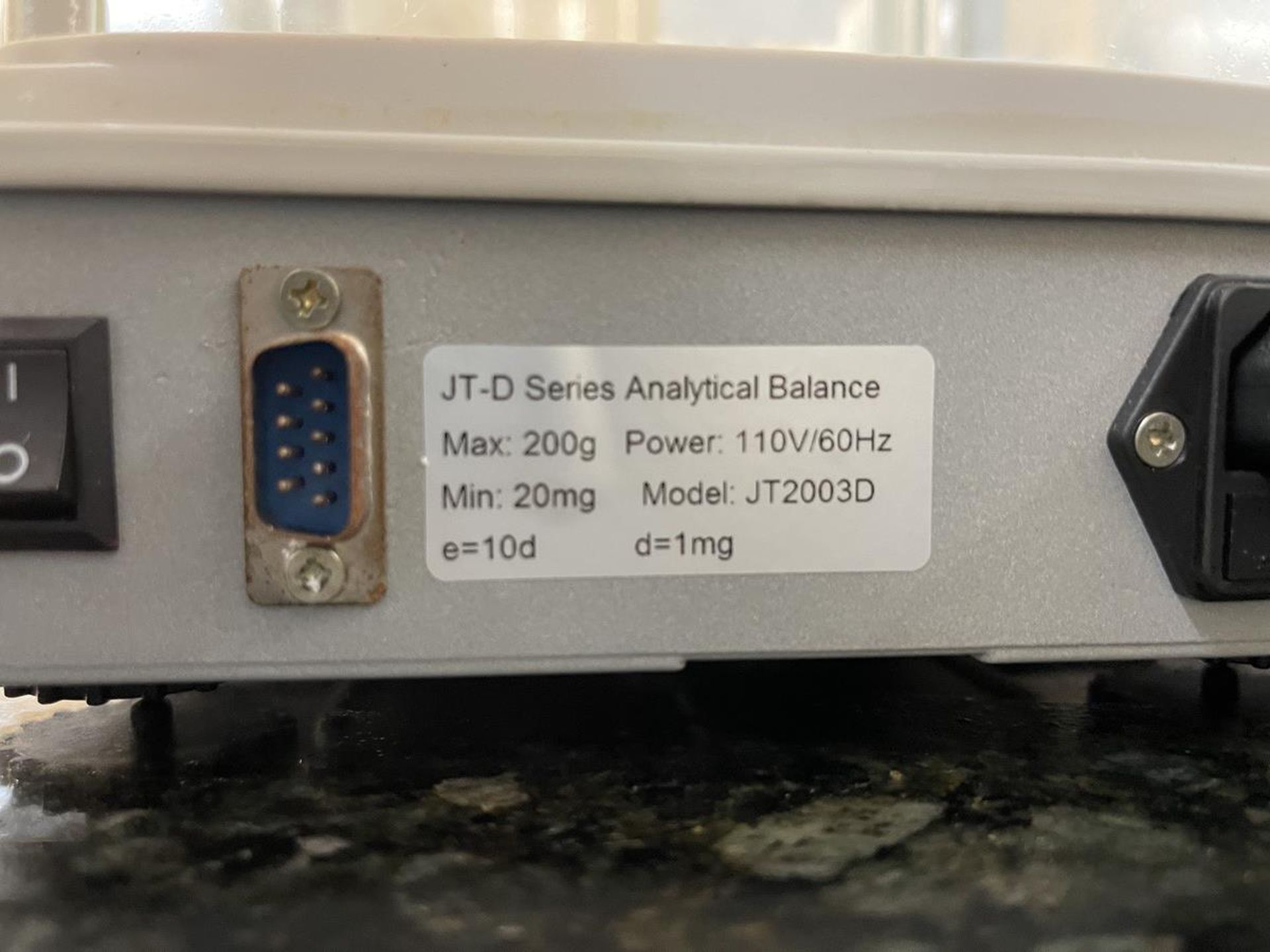 JT-D Series Model JT2003D Analytical Balance, 20mg-200g, 100V, 60Hz - Subj to Bulk | Rig Fee $50 - Image 2 of 2