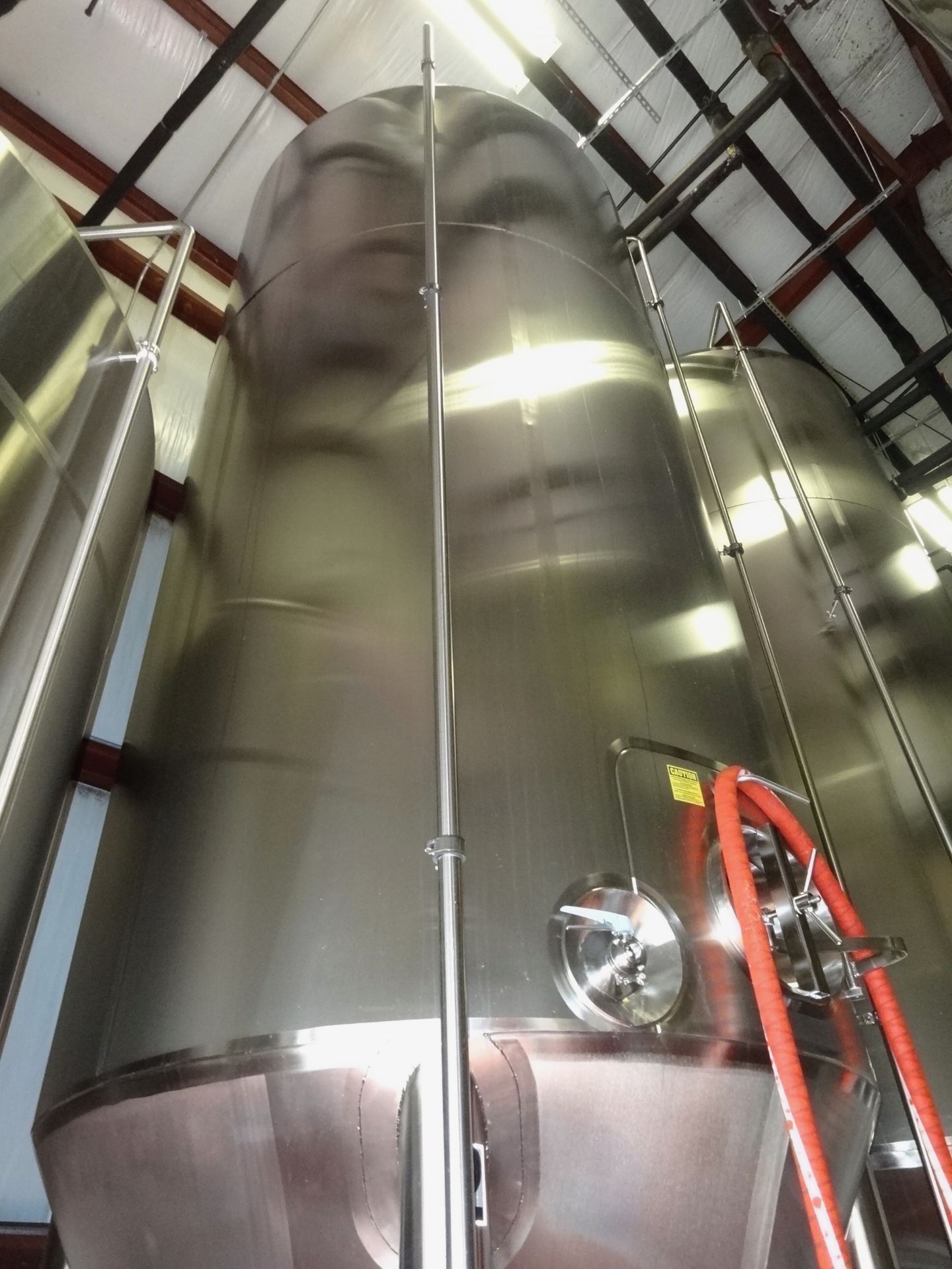 2015 Feldmeier 160 BBL Fermenter, Glycol Jacketed, Approx Dims: 8ft OD x 15ft Sidew | Rig Fee: $3500 - Image 3 of 7