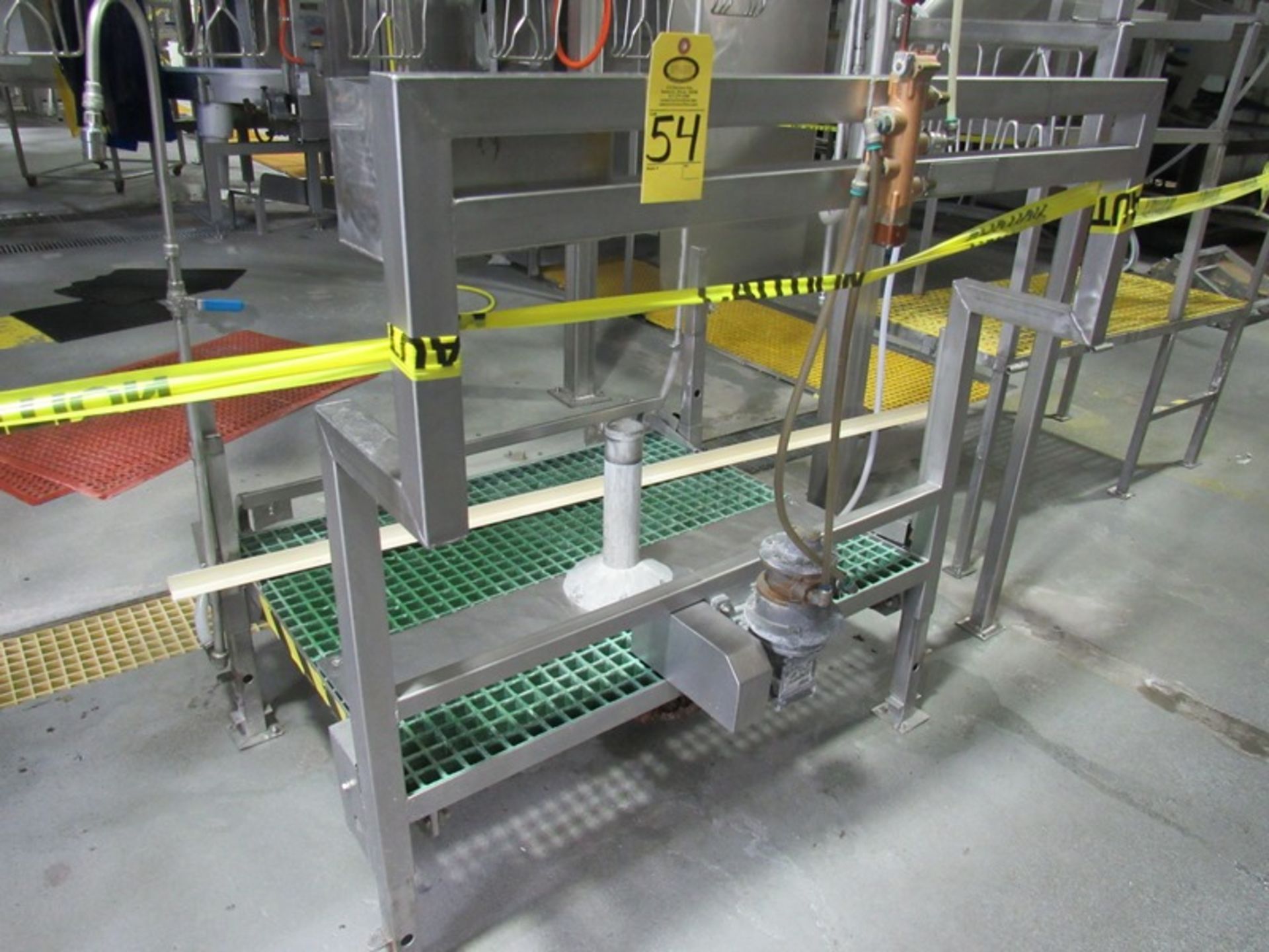 Lot Stainless Steel Inspection Station Cantrell Pneumatic Lift Station, Water Hooku | Rig Fee: $150 - Image 2 of 5