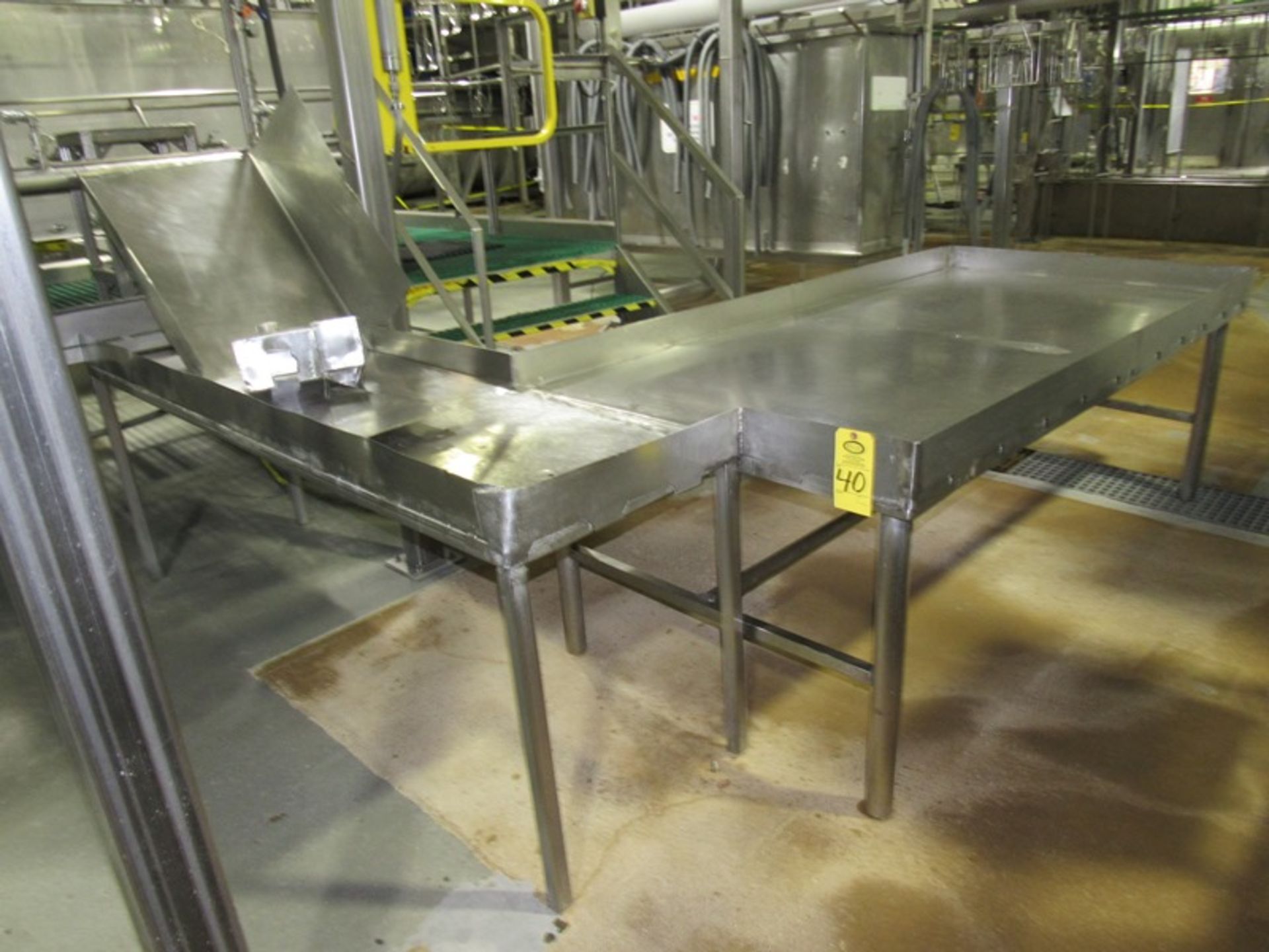 Stainless Steel Inspection Table, 45" W X 92" L with 24" W X 7' L weldment | Rig Fee: $75 - Image 2 of 2