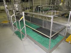 Lot Stainless Steel Work Platform Inspection Area, 42" W (53" with step) X 13' L X | Rig Fee: $150
