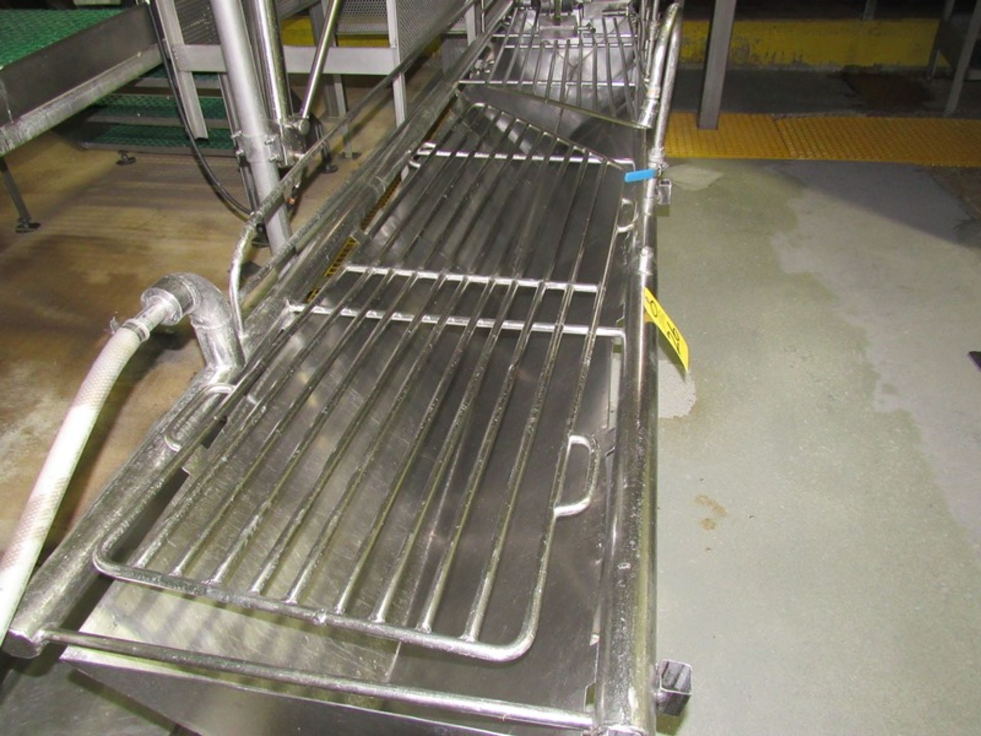 Stainless Steel Trough, 30" W X 12' L X 14" D with water hookup, (3) spigots | Rig Fee: $75 - Image 2 of 2