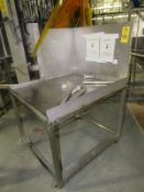 Lot Stainless Steel Inspection Table, 36" W X 42' L, (2) Inspection Tables, 22" W X | Rig Fee: $150