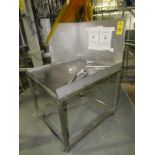 Lot Stainless Steel Inspection Table, 36" W X 42' L, (2) Inspection Tables, 22" W X | Rig Fee: $150