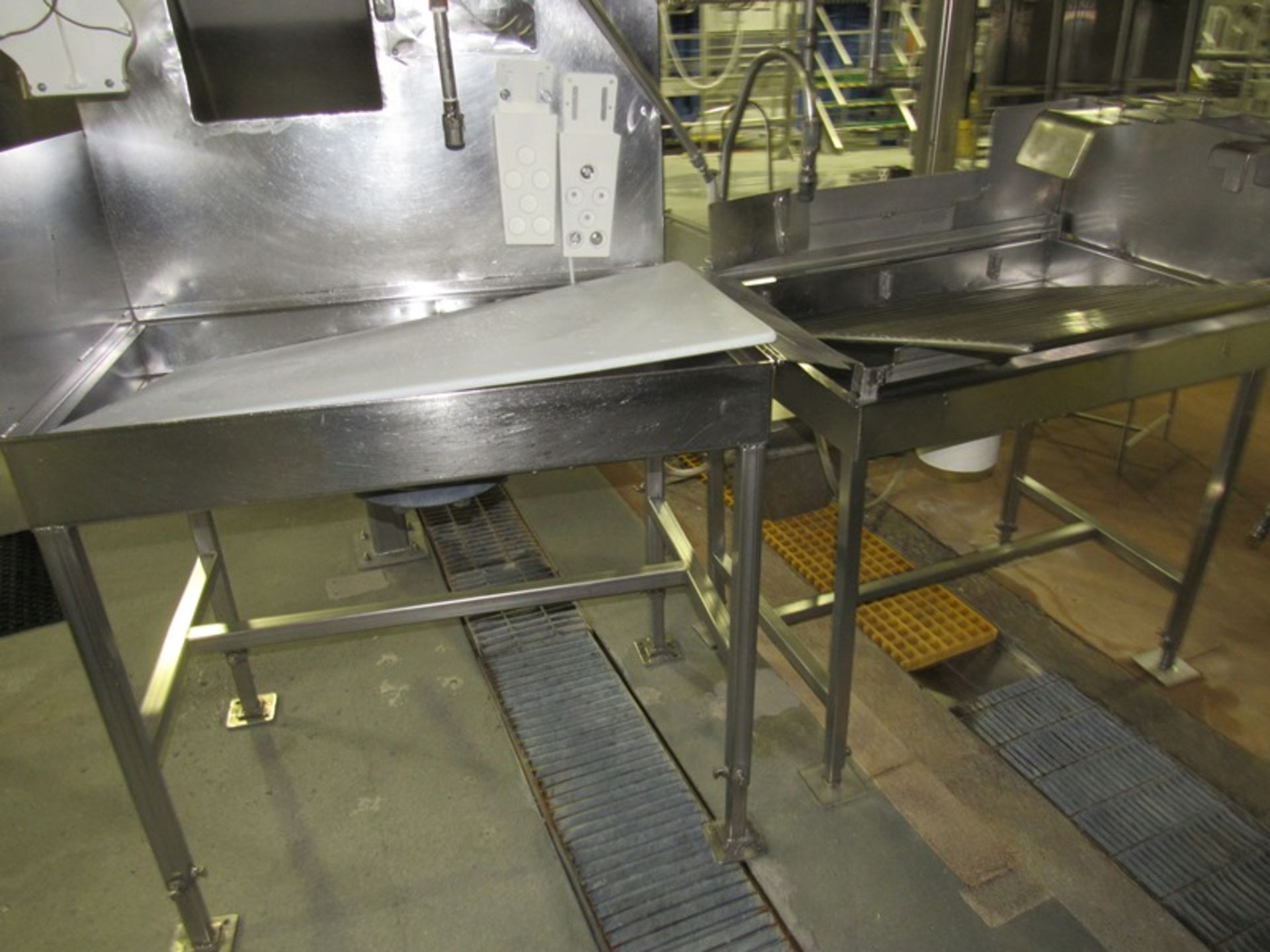 Lot Stainless Steel Inspection Table, 36" W X 42' L, (2) Inspection Tables, 22" W X | Rig Fee: $150 - Image 4 of 8