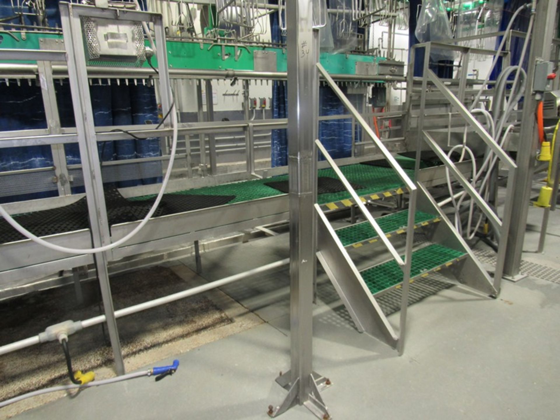 Stainless Steel Work Platform, 44" W (6' wide with stairs) X 25' L X 28" T, 6' tall | Rig Fee: $225 - Image 3 of 3