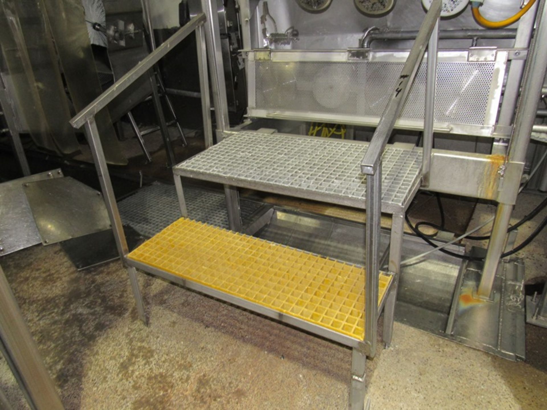 Lot (4) Stainless Steel Platforms with chemgrate tops and steps | Rig Fee: $75 - Image 5 of 6