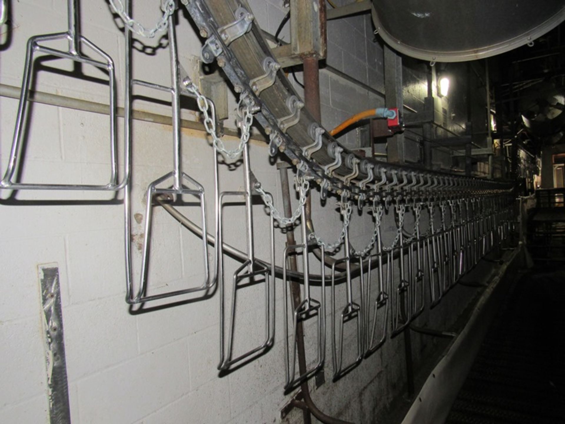 Lot Rail, Hangers and Chain approx. 800 stainless steel turkey Hangers on approx. | Rig Fee: $5200 - Image 3 of 15