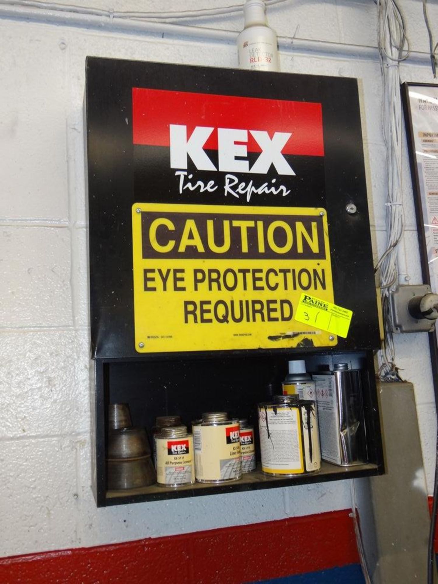 (1) Kex Tire Repair Cabinet 20" X 30"