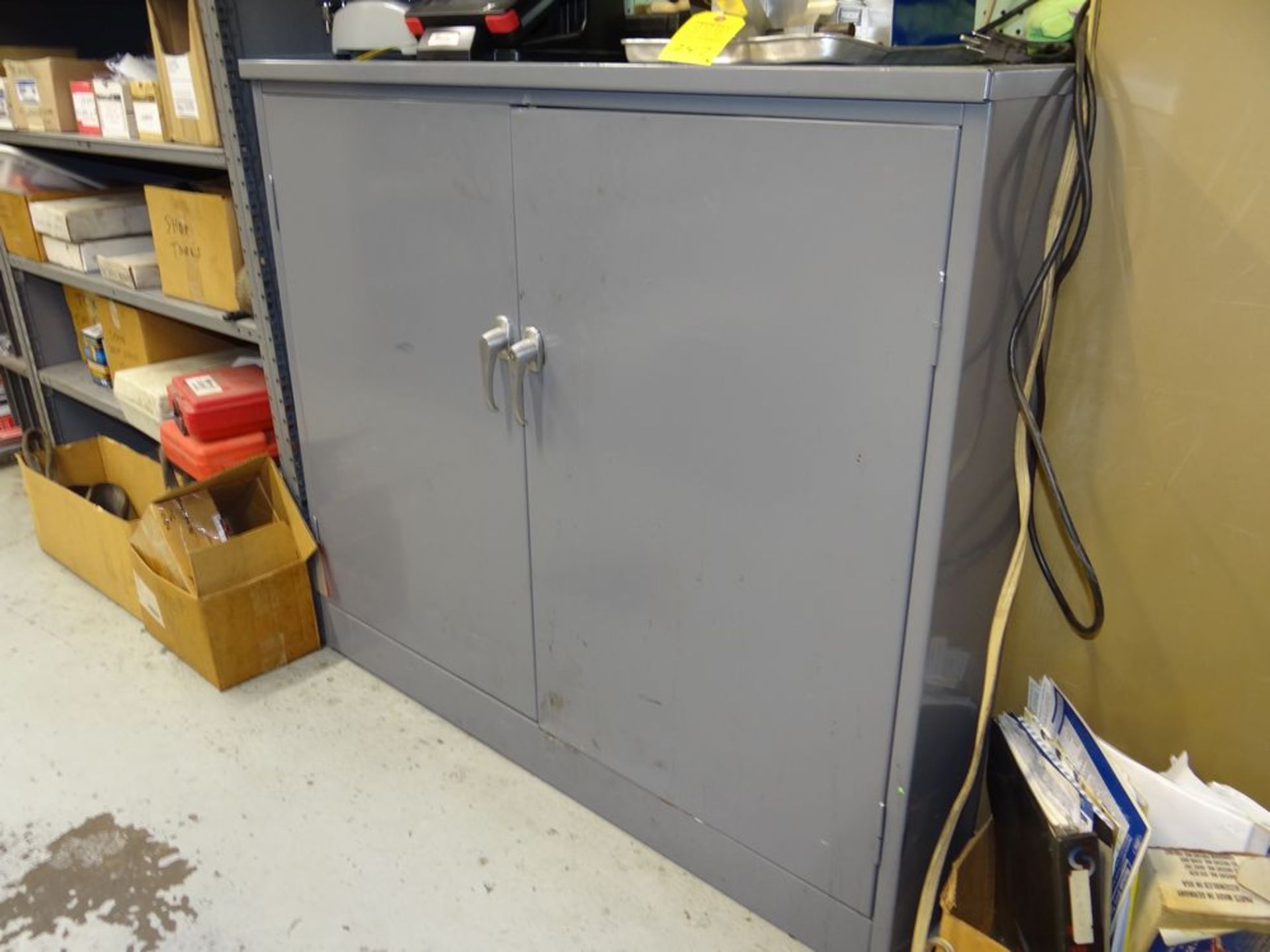 (1) Two-Door Storage Cabinet. 4' X 25" X 42".