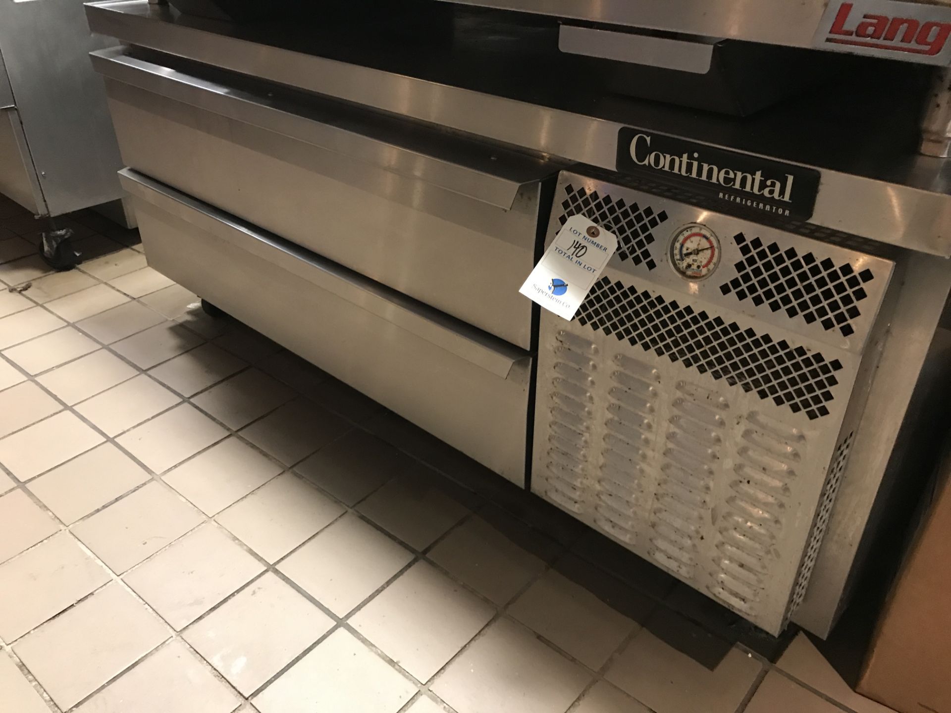 Continental Portable SS SC Refrigerated Grill Stand 5'