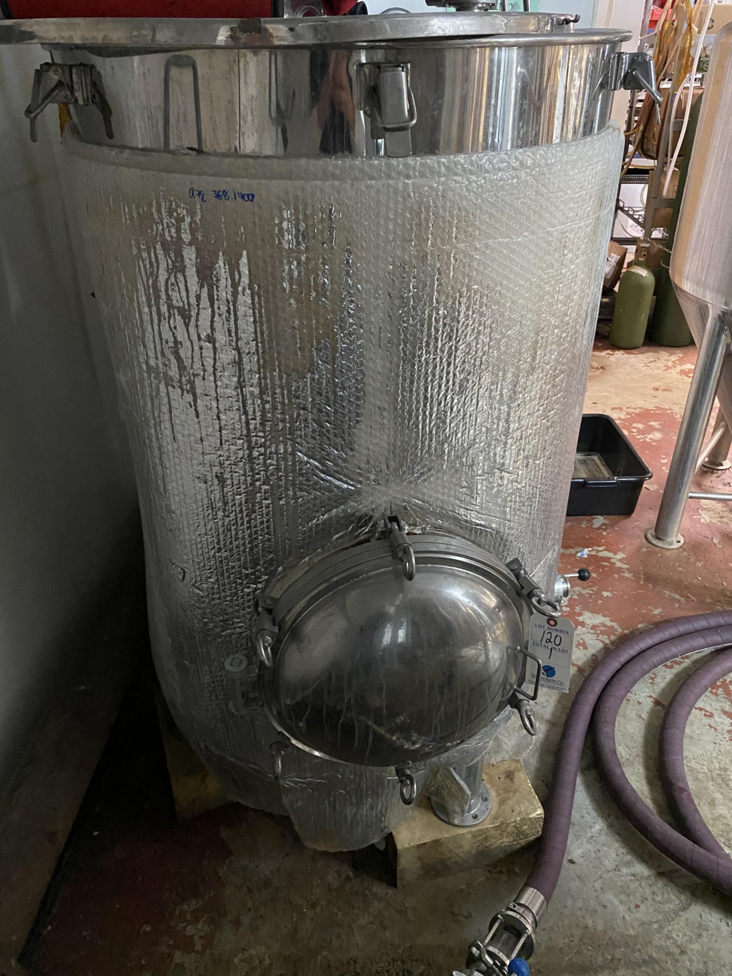 Pressurized Stainless Steel Vessel - Wrap seen in pic is just standard bubble wrap