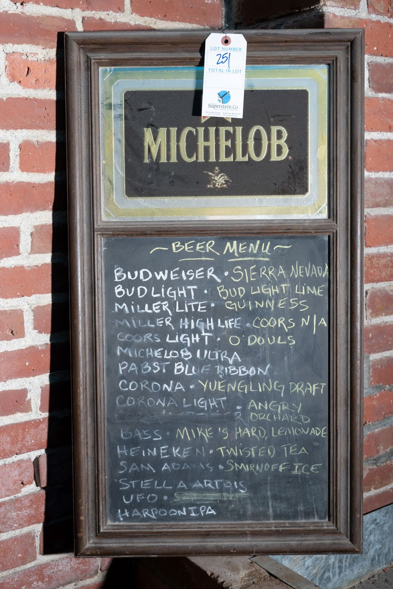 Michelob Chalk Board